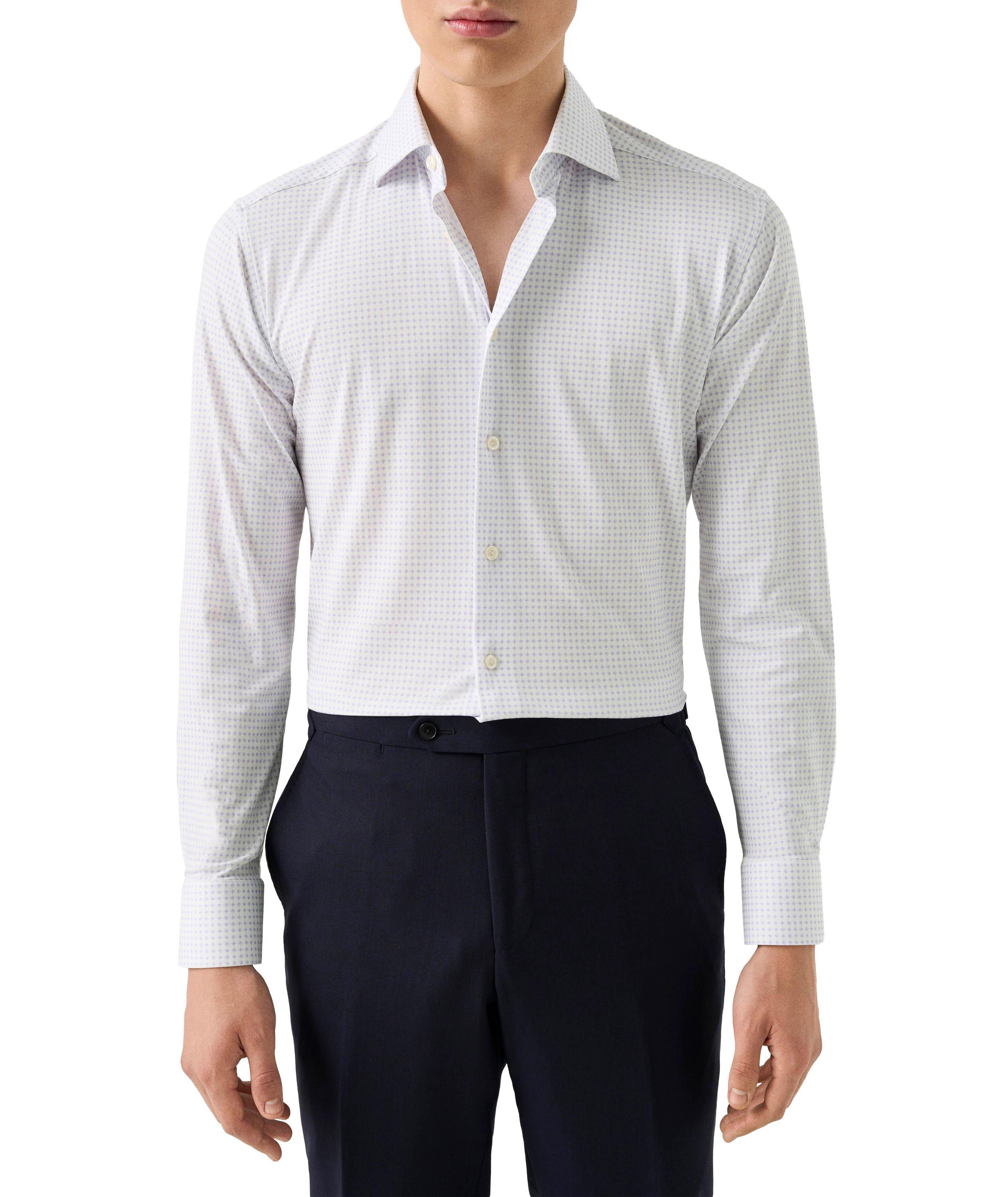 Chemise habillée en tissu extensible 4Flex à motif géométrique image 2