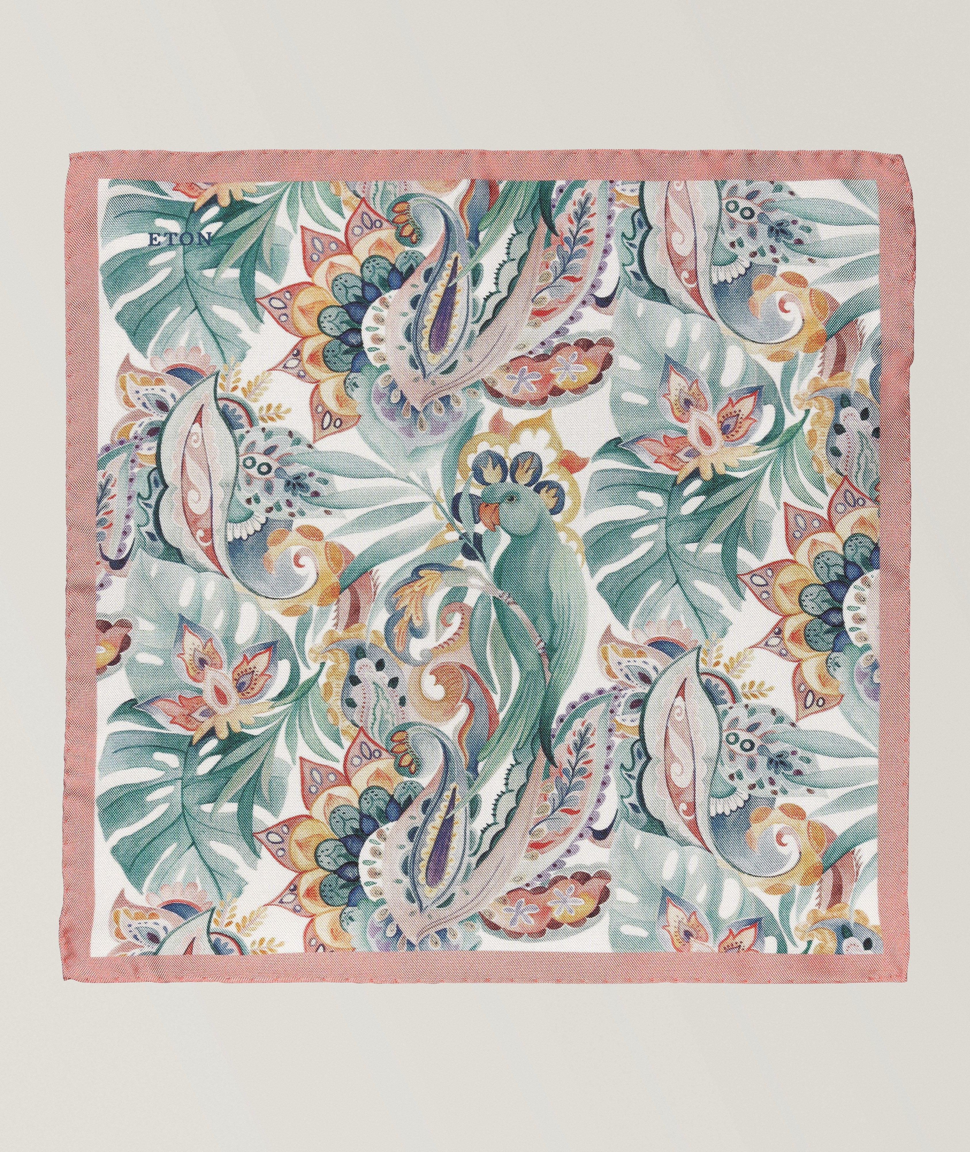 Floral Silk Pocket Square image 1