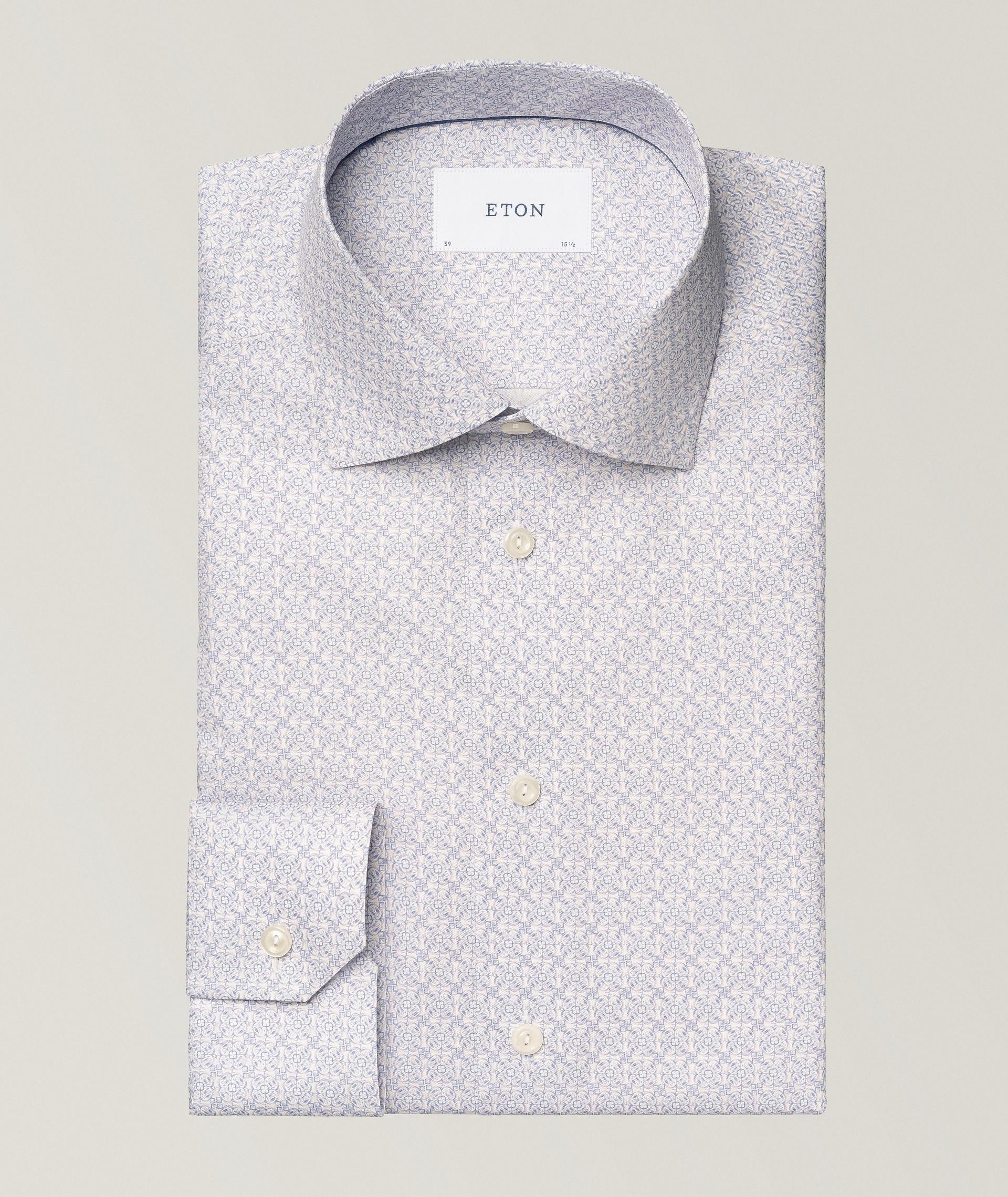 Chemise à motif géométrique de coupe amincie image 0