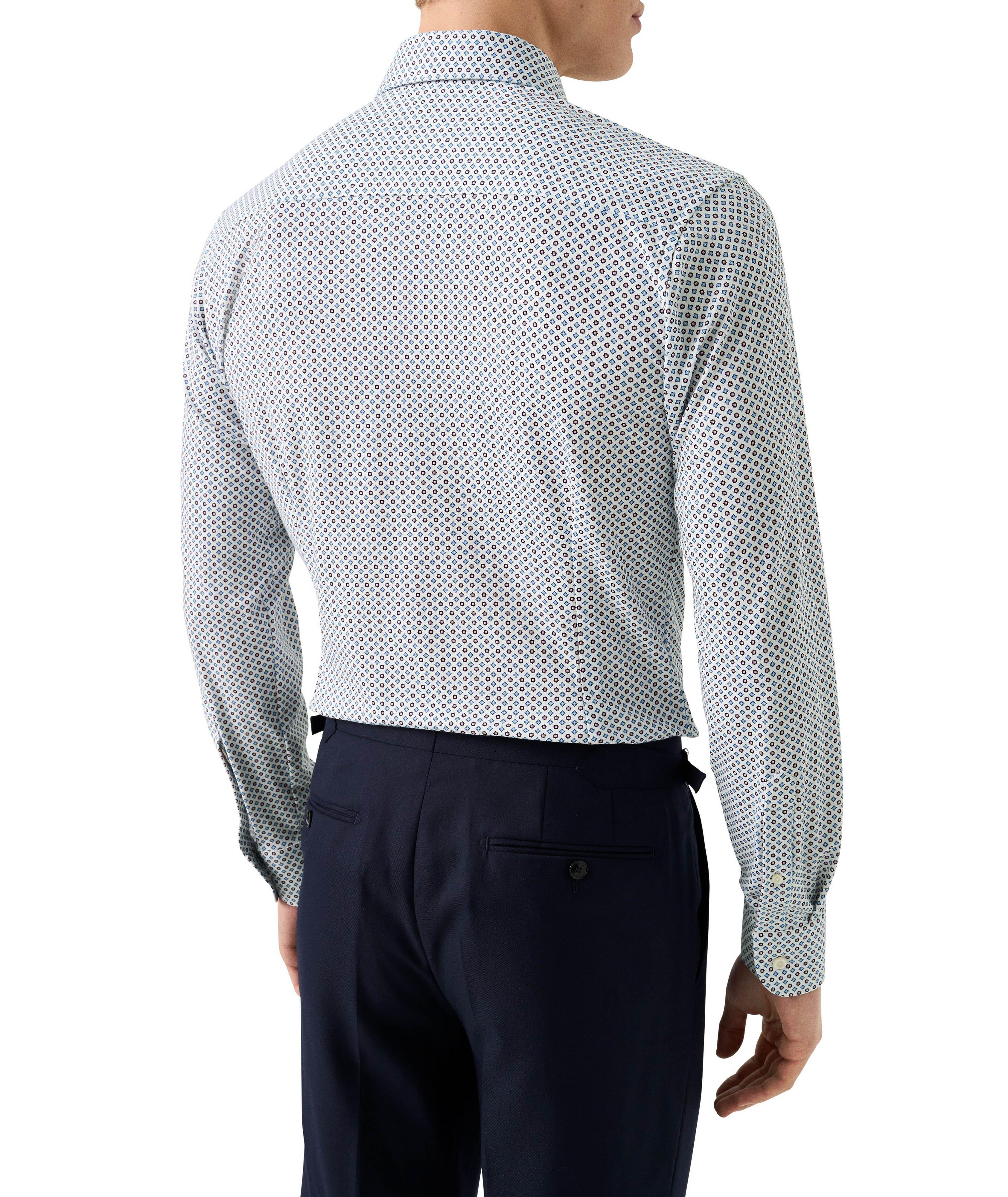 Slim-Fit Geometric 4Flex Dress Shirt image 3