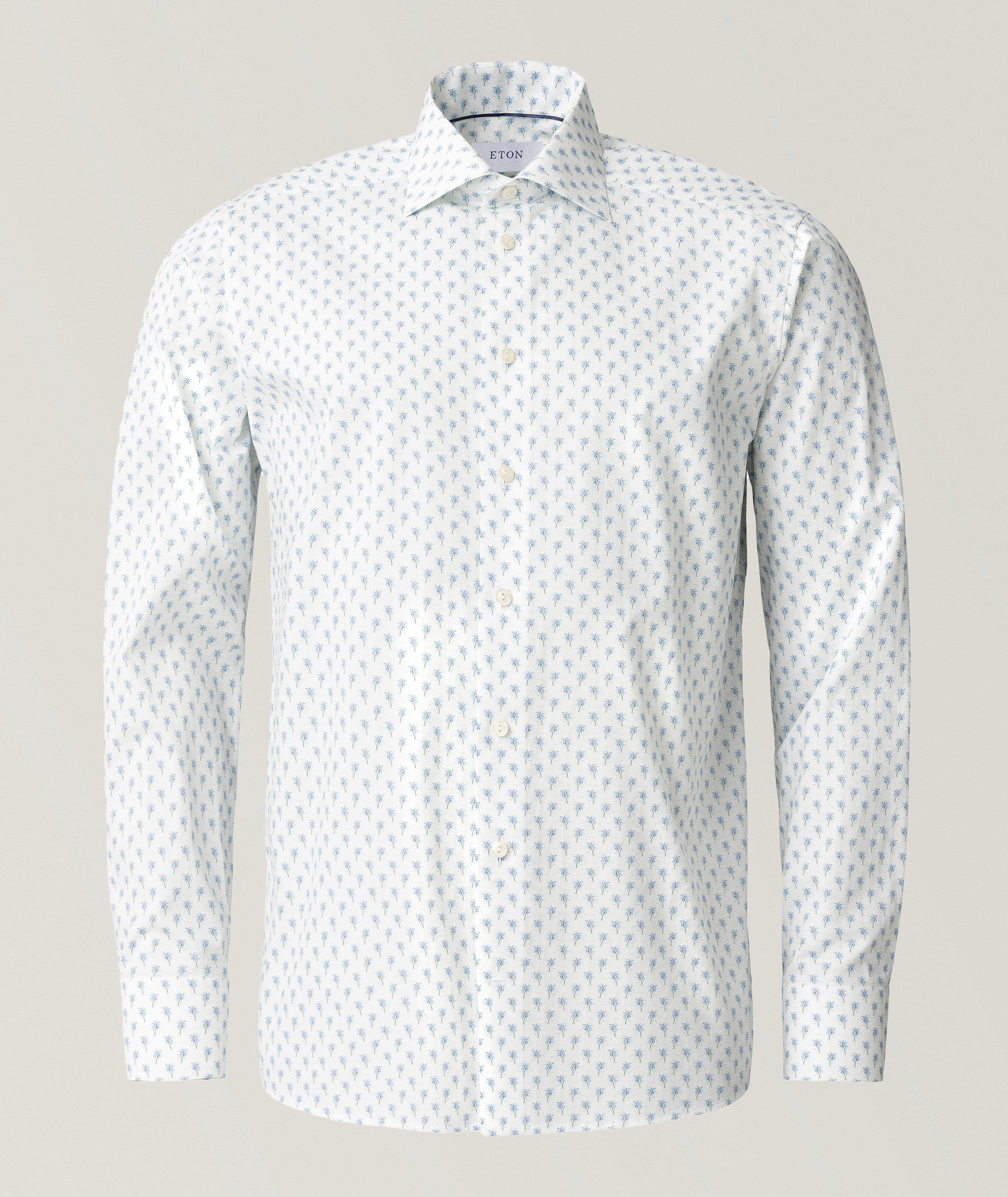 Slim-Fit Palm Tree Dress Shirt image 1