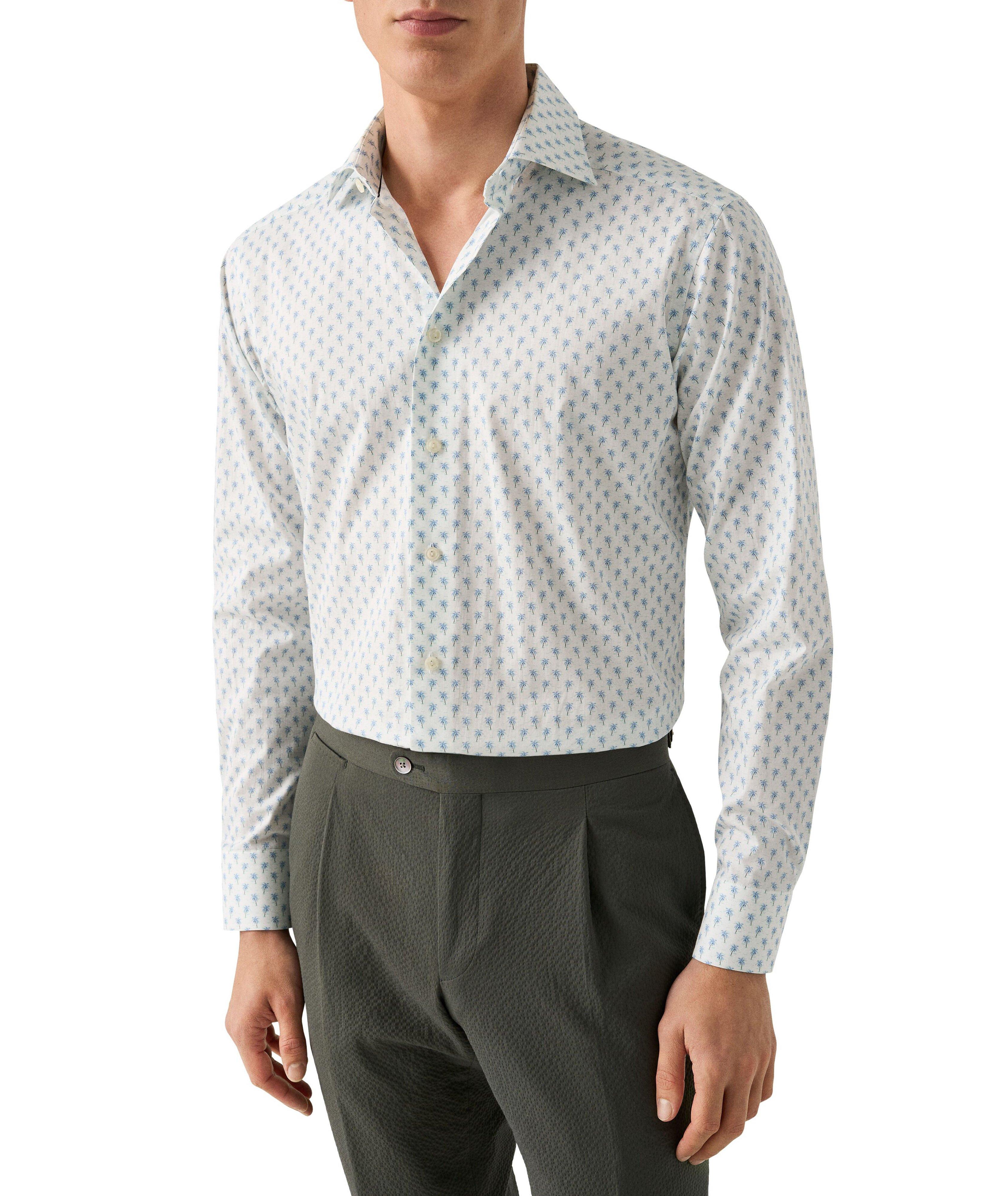 Slim-Fit Palm Tree Dress Shirt image 2