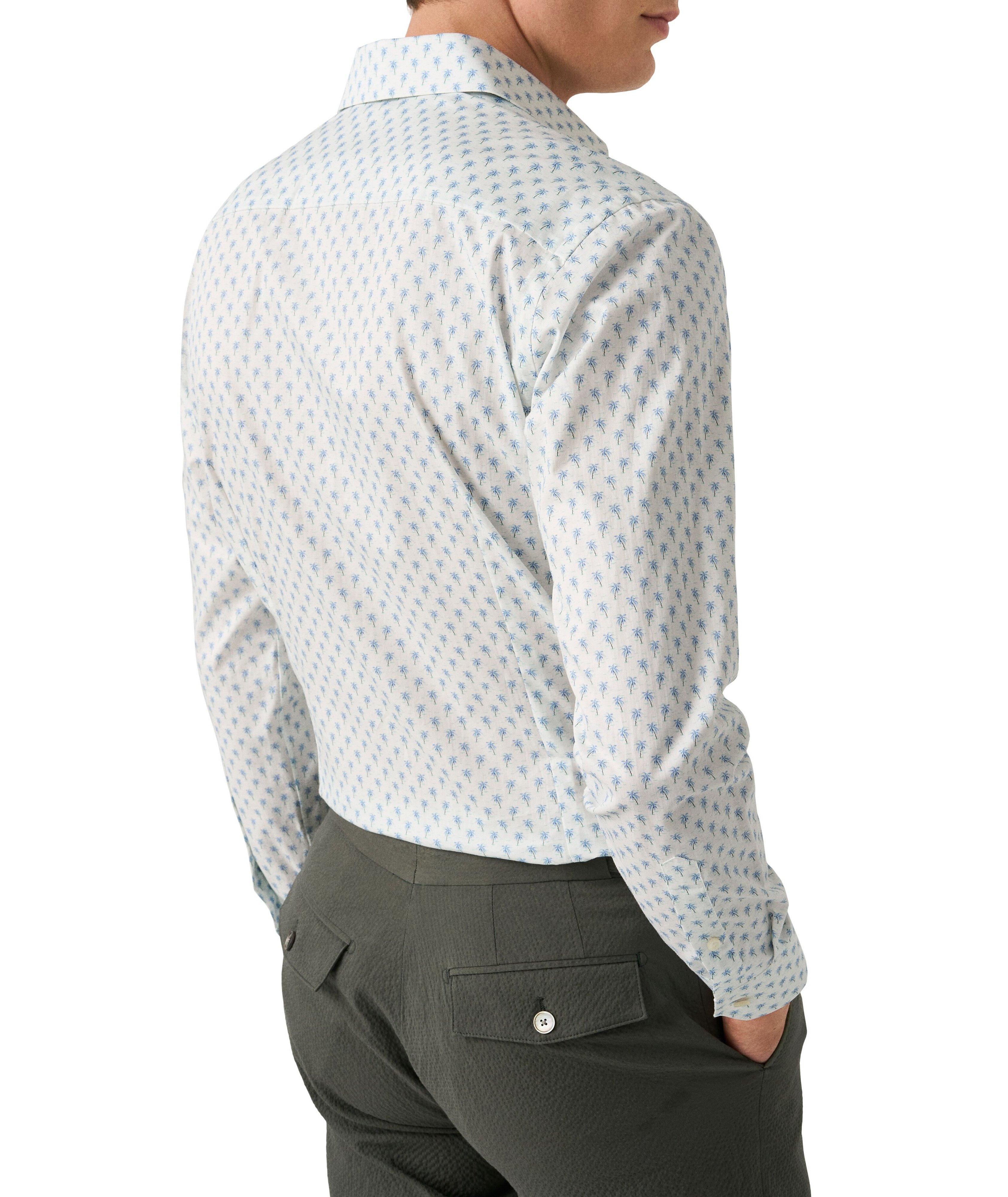 Slim-Fit Palm Tree Dress Shirt image 3
