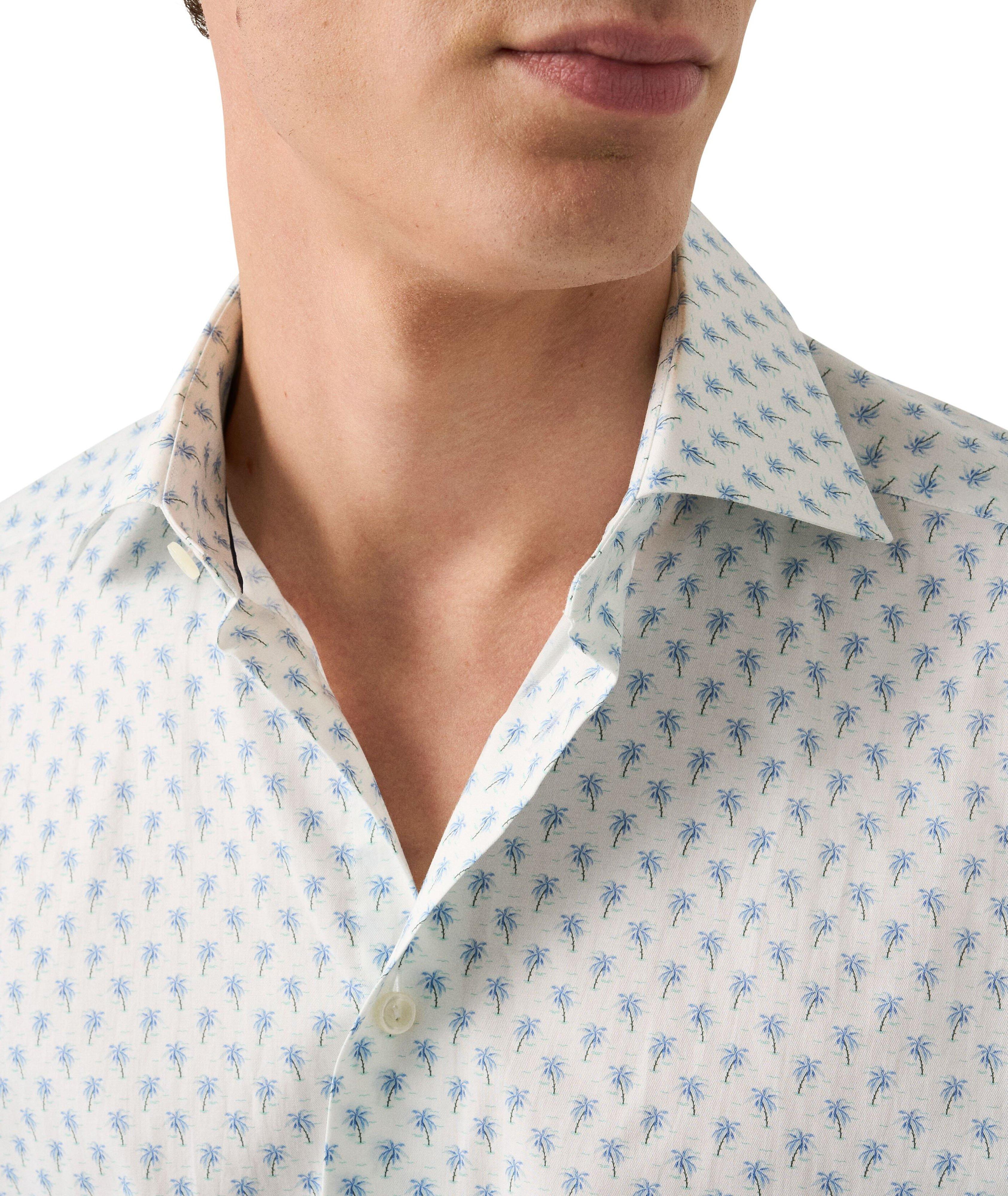 Slim-Fit Palm Tree Dress Shirt image 4