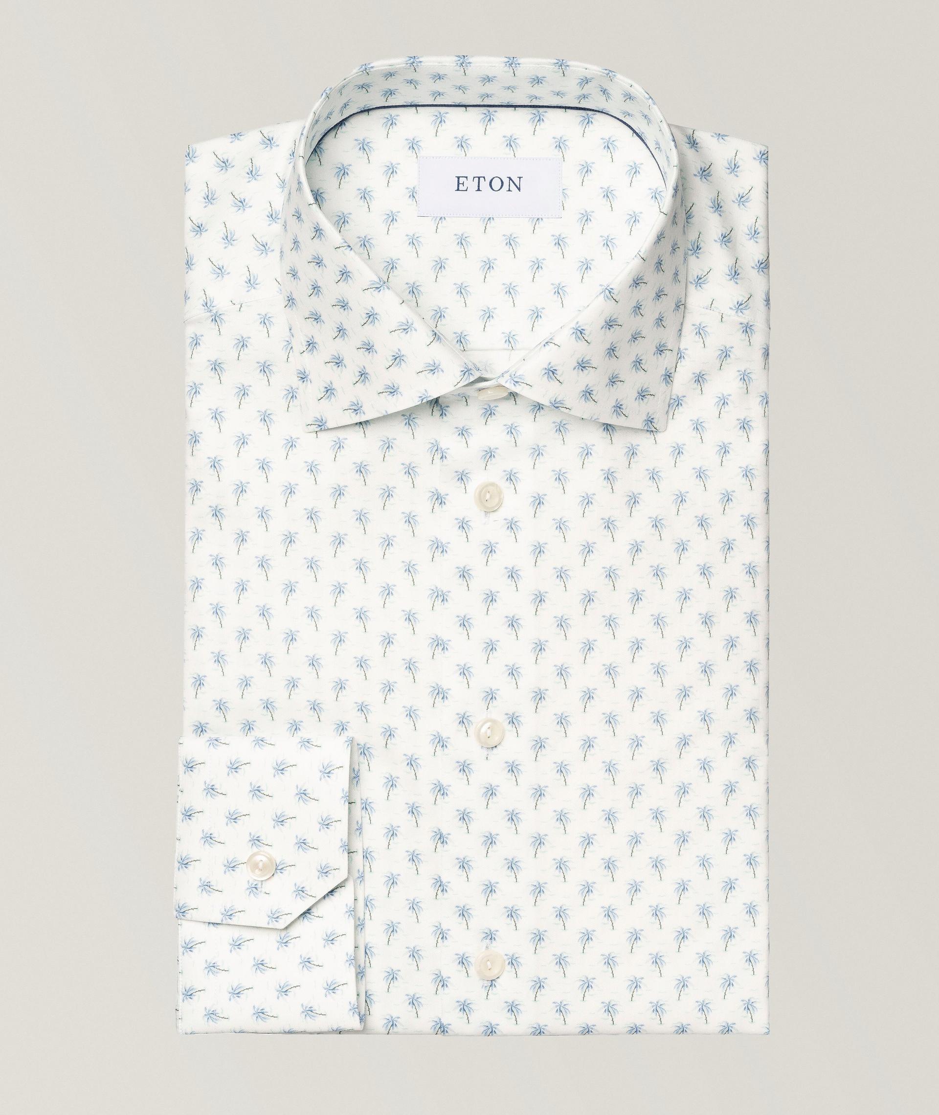 Chemise à motif de palmiers de coupe amincie image 0
