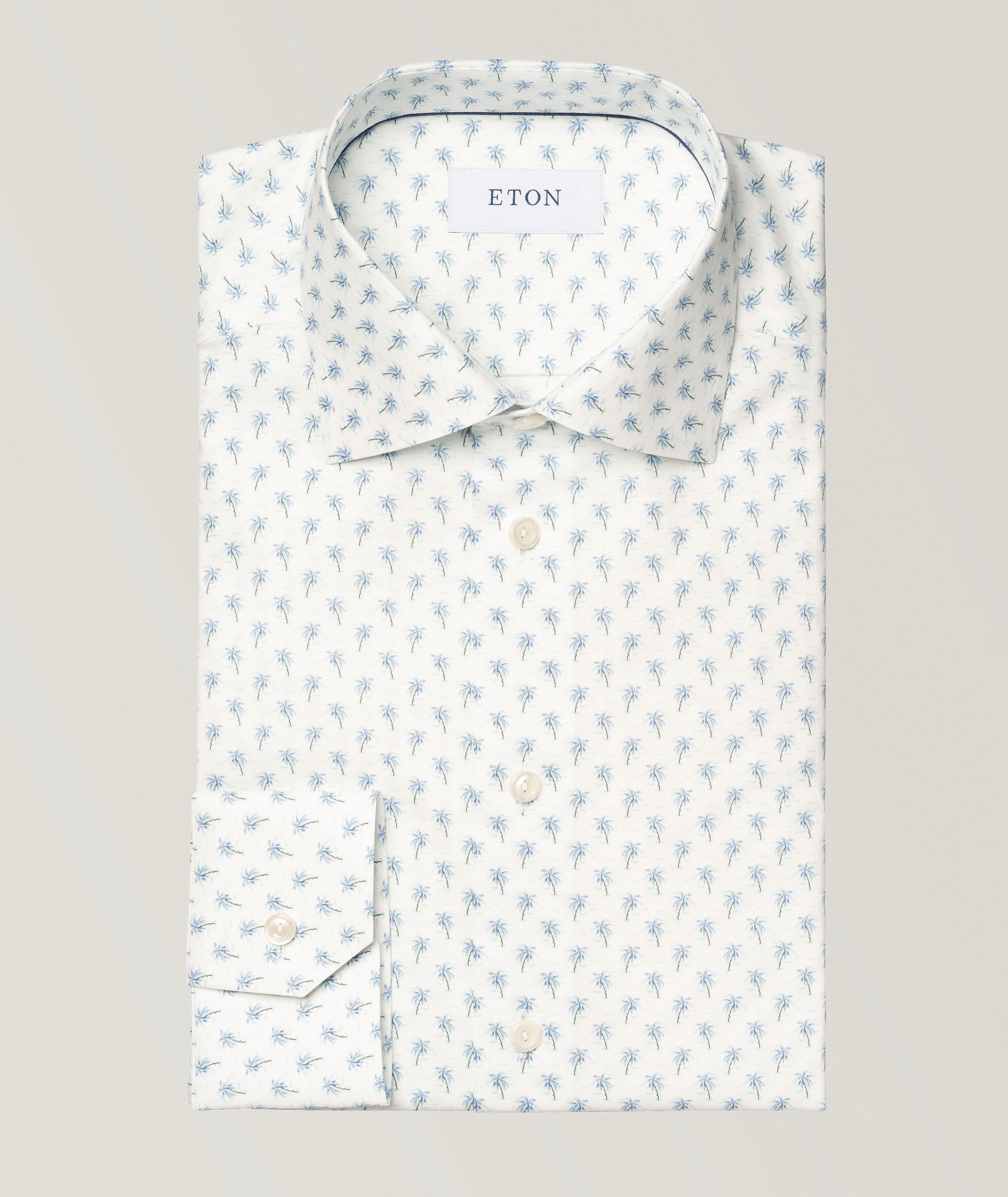 Slim-Fit Palm Tree Dress Shirt image 0