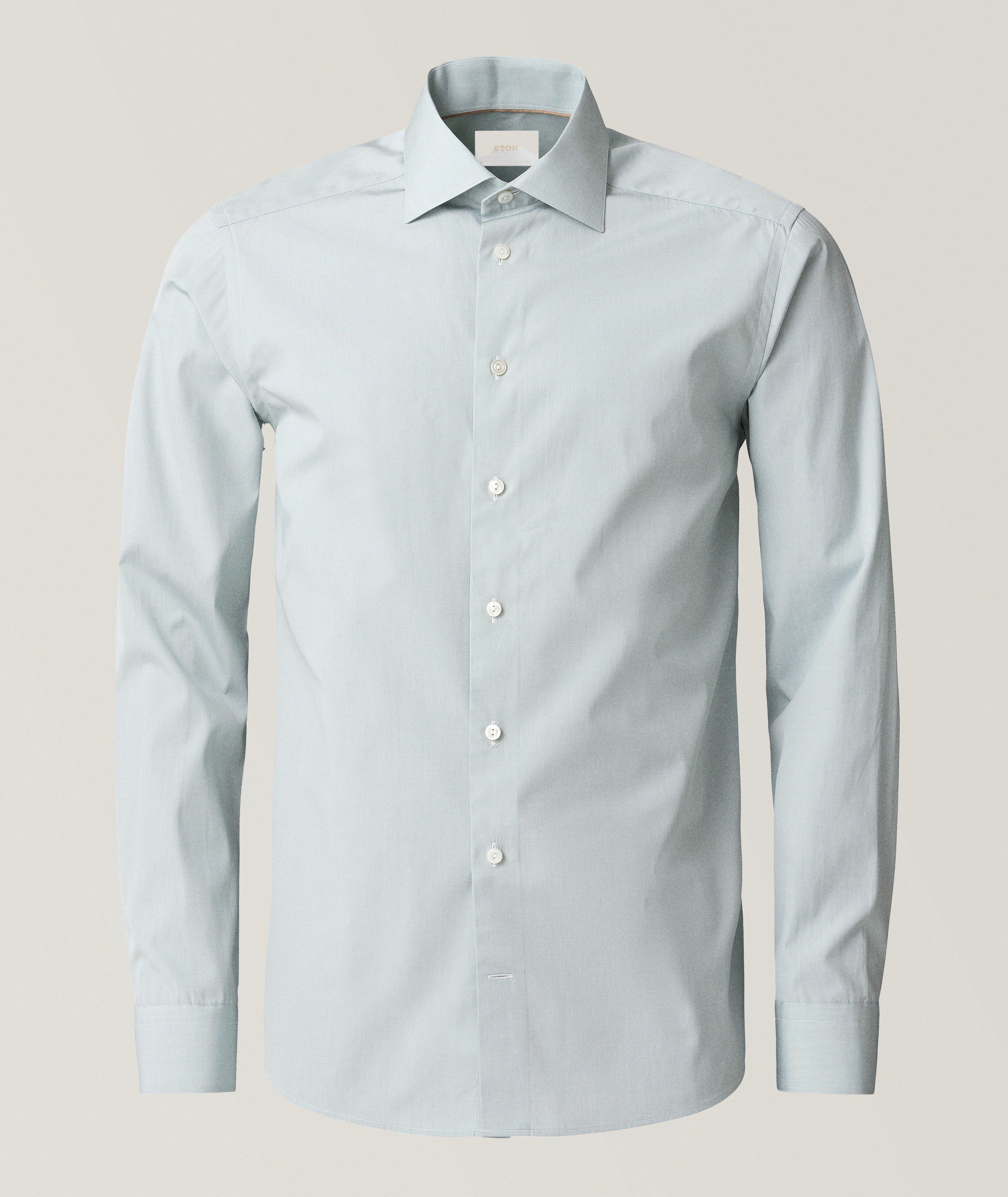 Slim-Fit Elevated Poplin Dress Shirt image 1