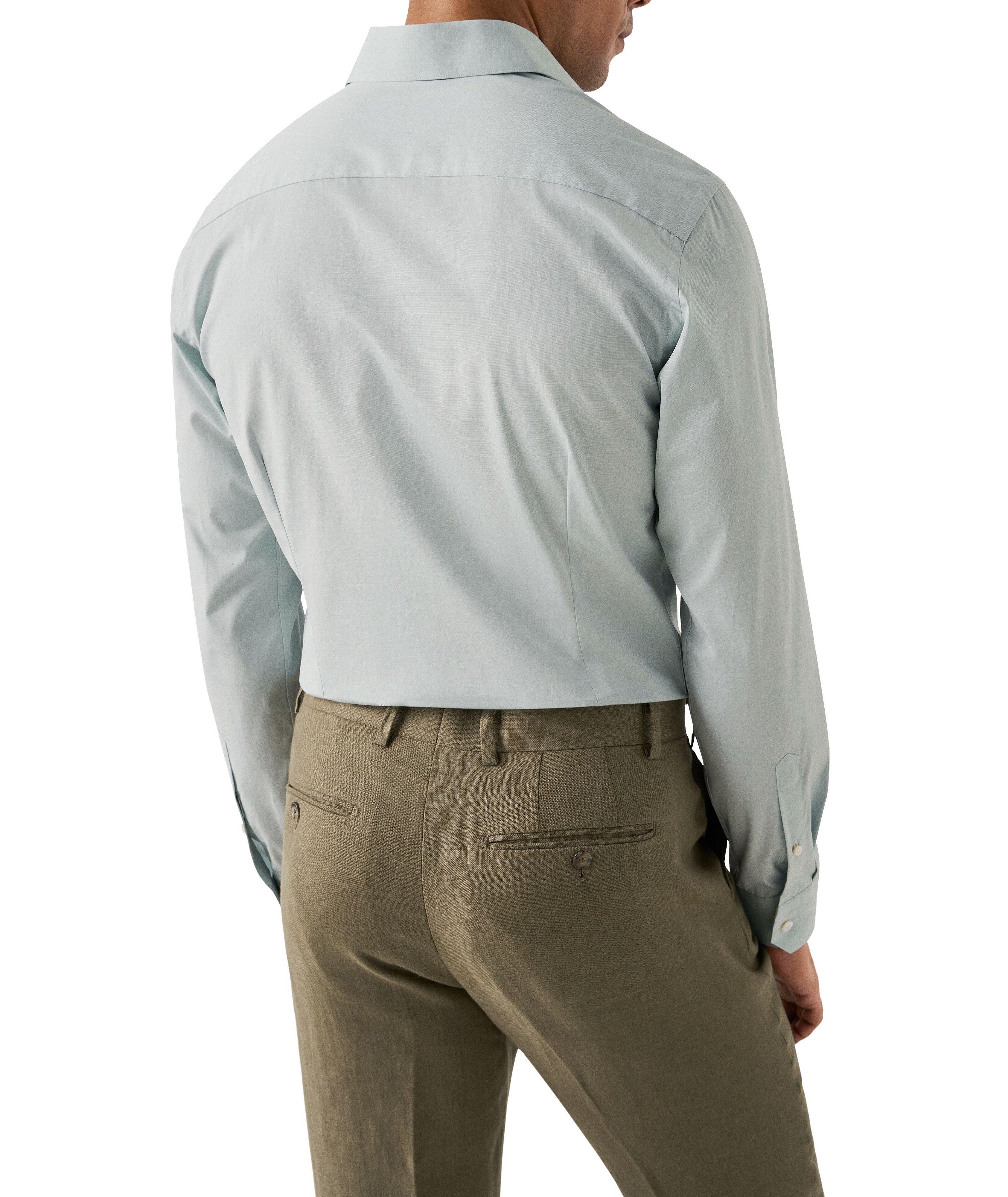 Slim-Fit Elevated Poplin Dress Shirt image 3