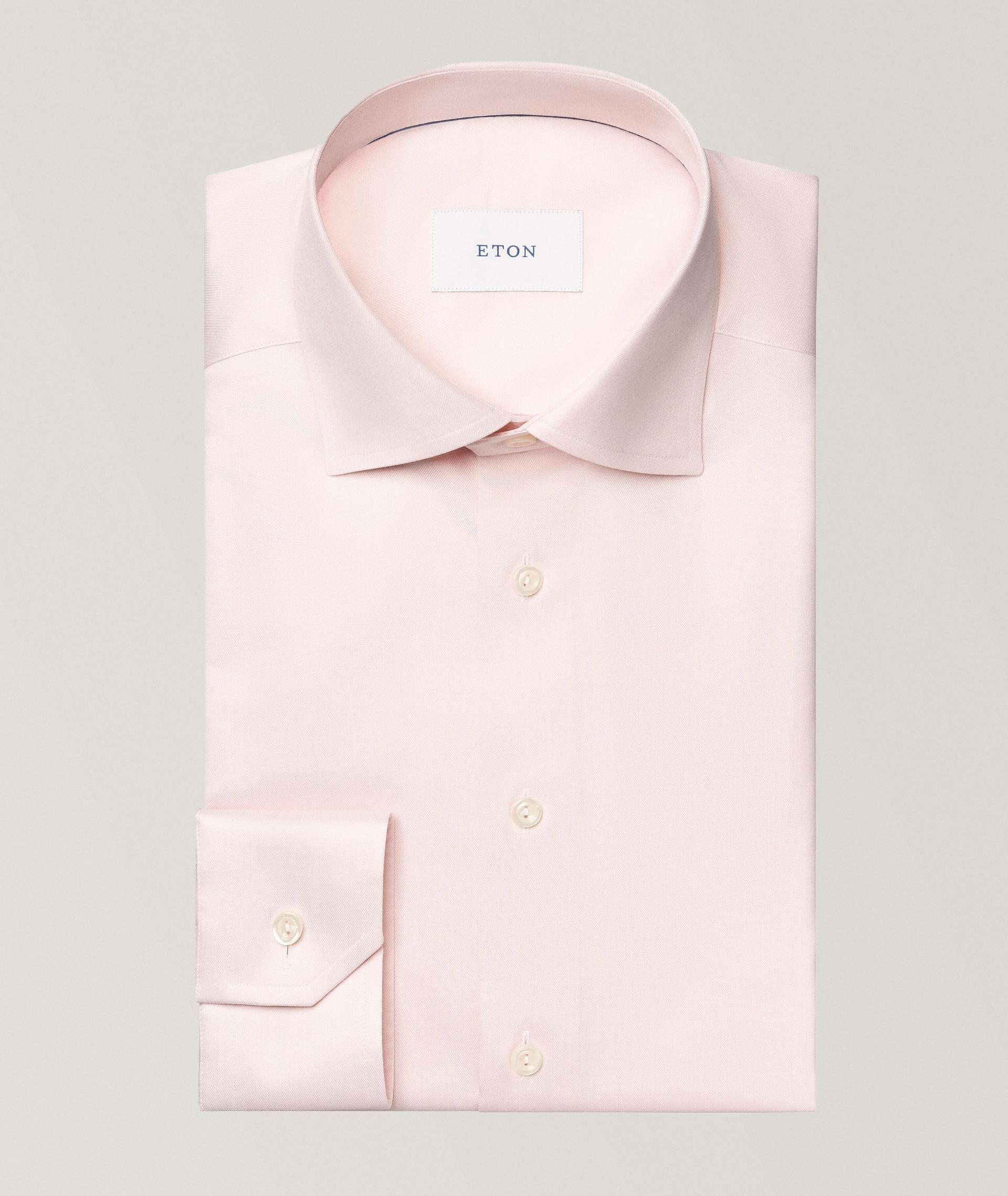 Slim-Fit Mélange Dress Shirt image 0
