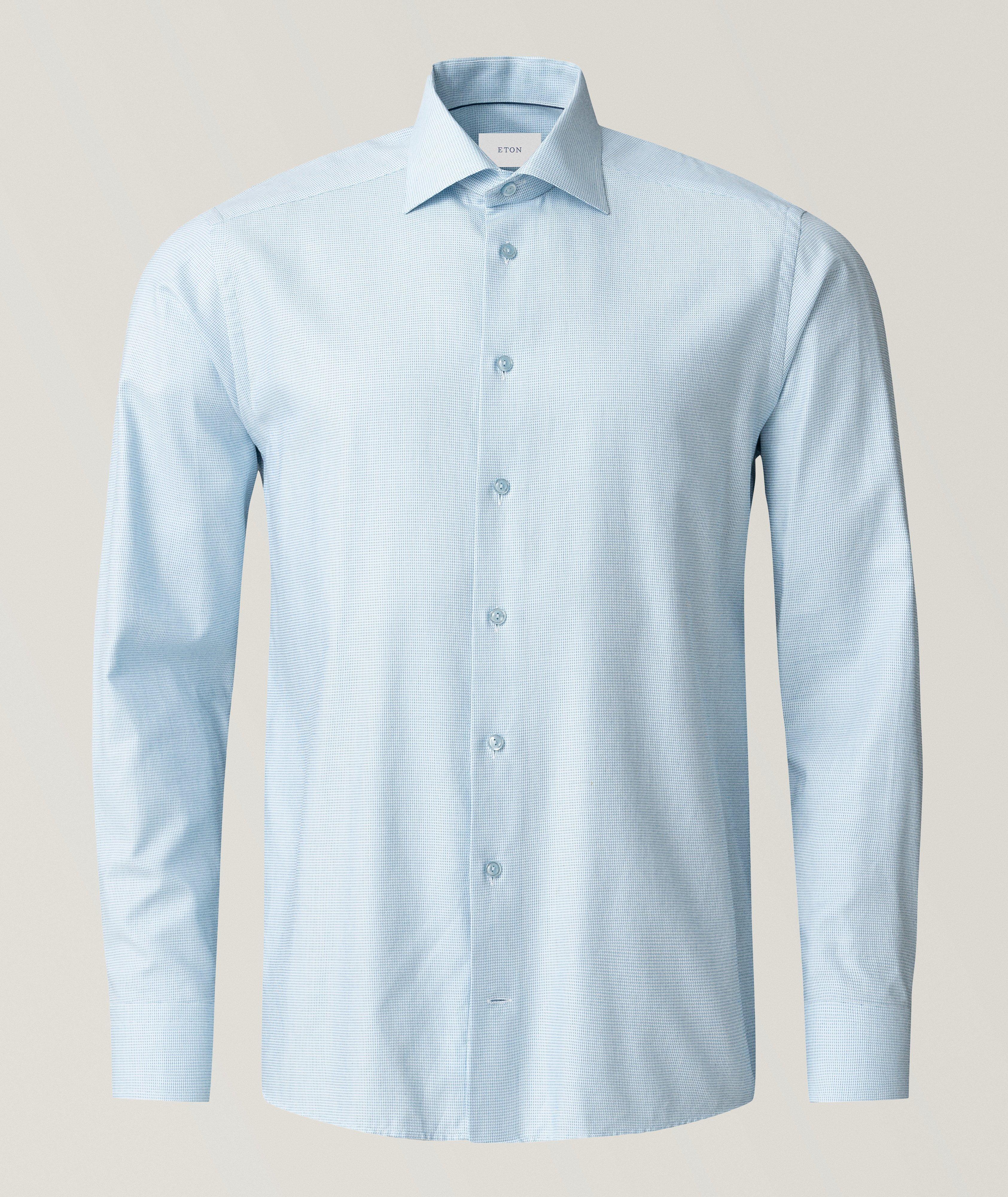 Slim-Fit Semi-Solid Dress Shirt image 1