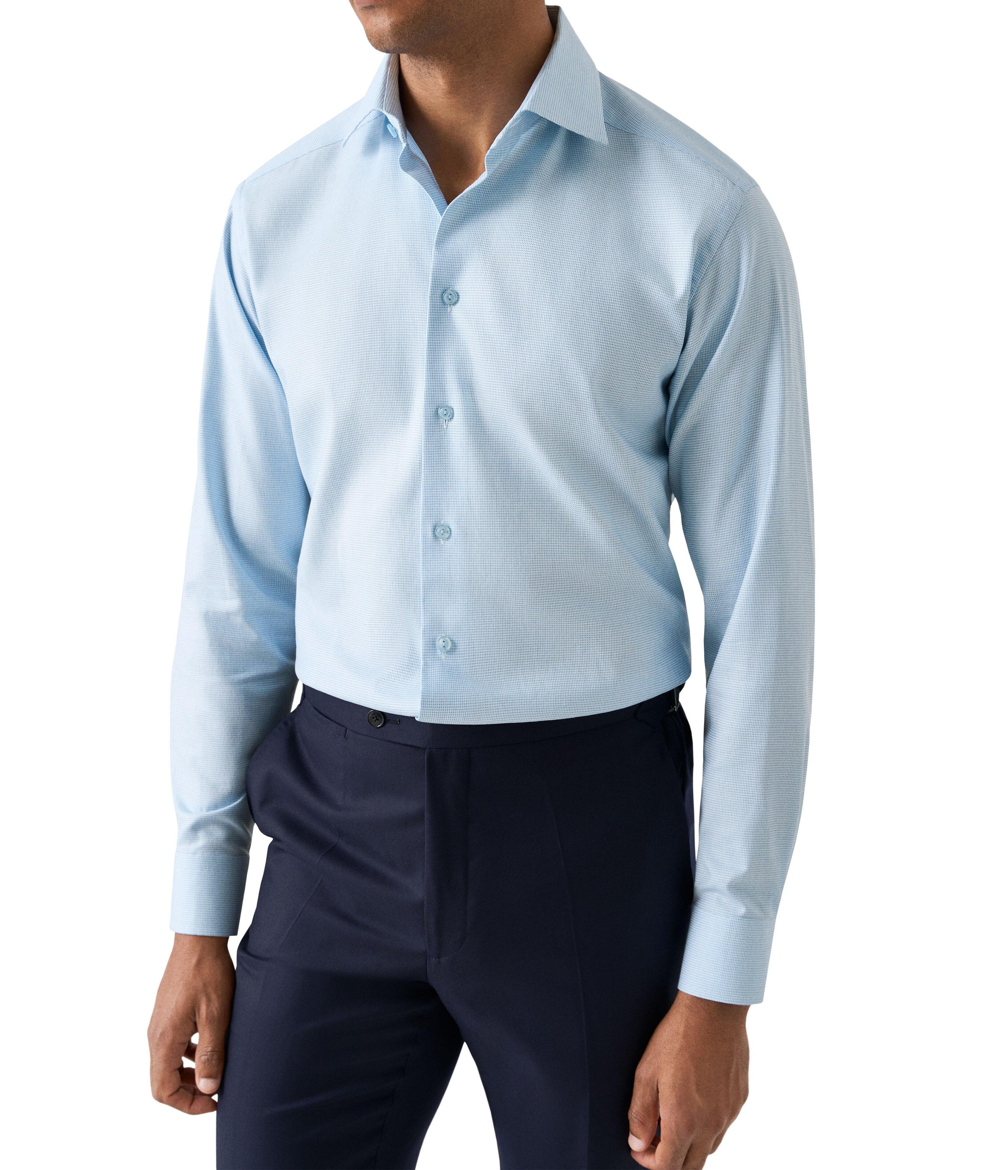 Slim-Fit Semi-Solid Dress Shirt image 2