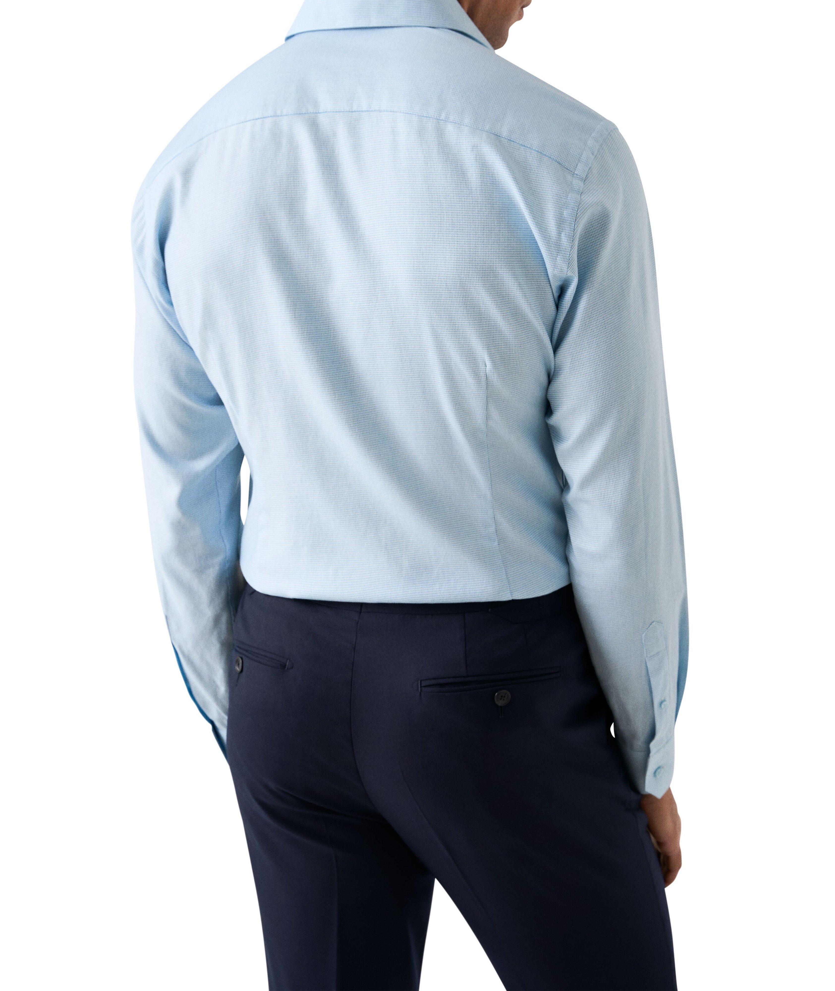 Slim-Fit Semi-Solid Dress Shirt image 3