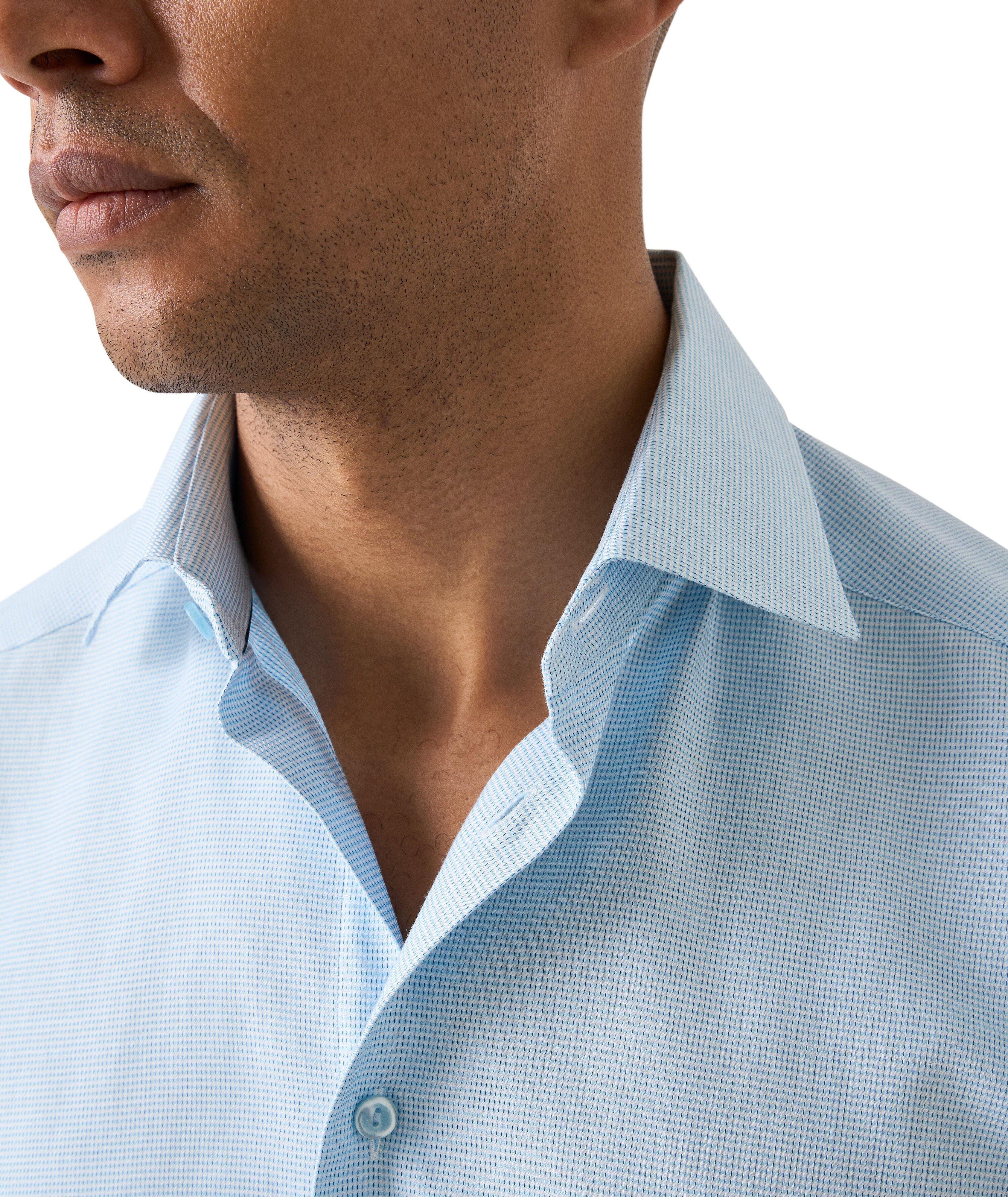 Slim-Fit Semi-Solid Dress Shirt image 4