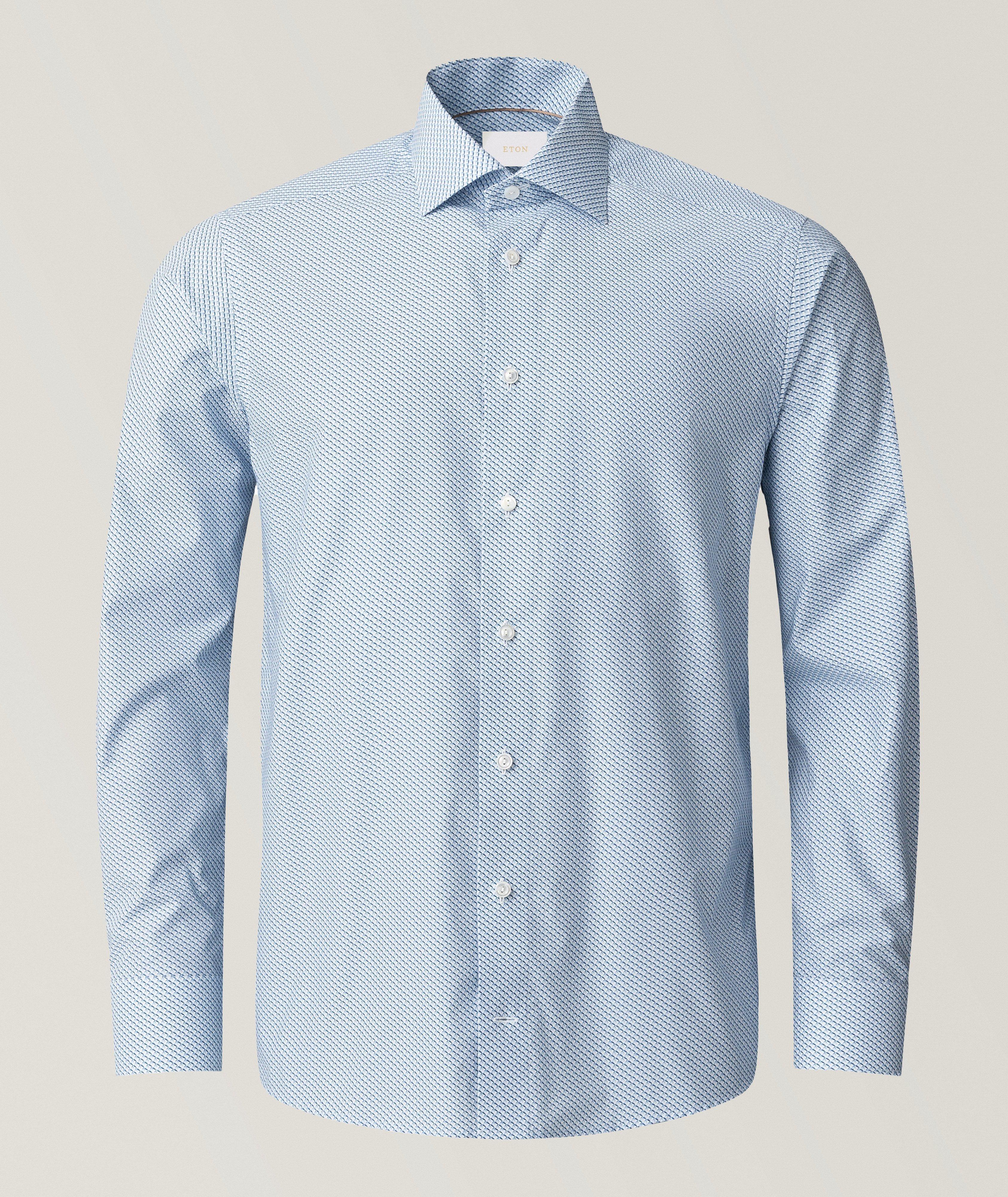 Contemporary-Fit Micro Print Shirt image 1