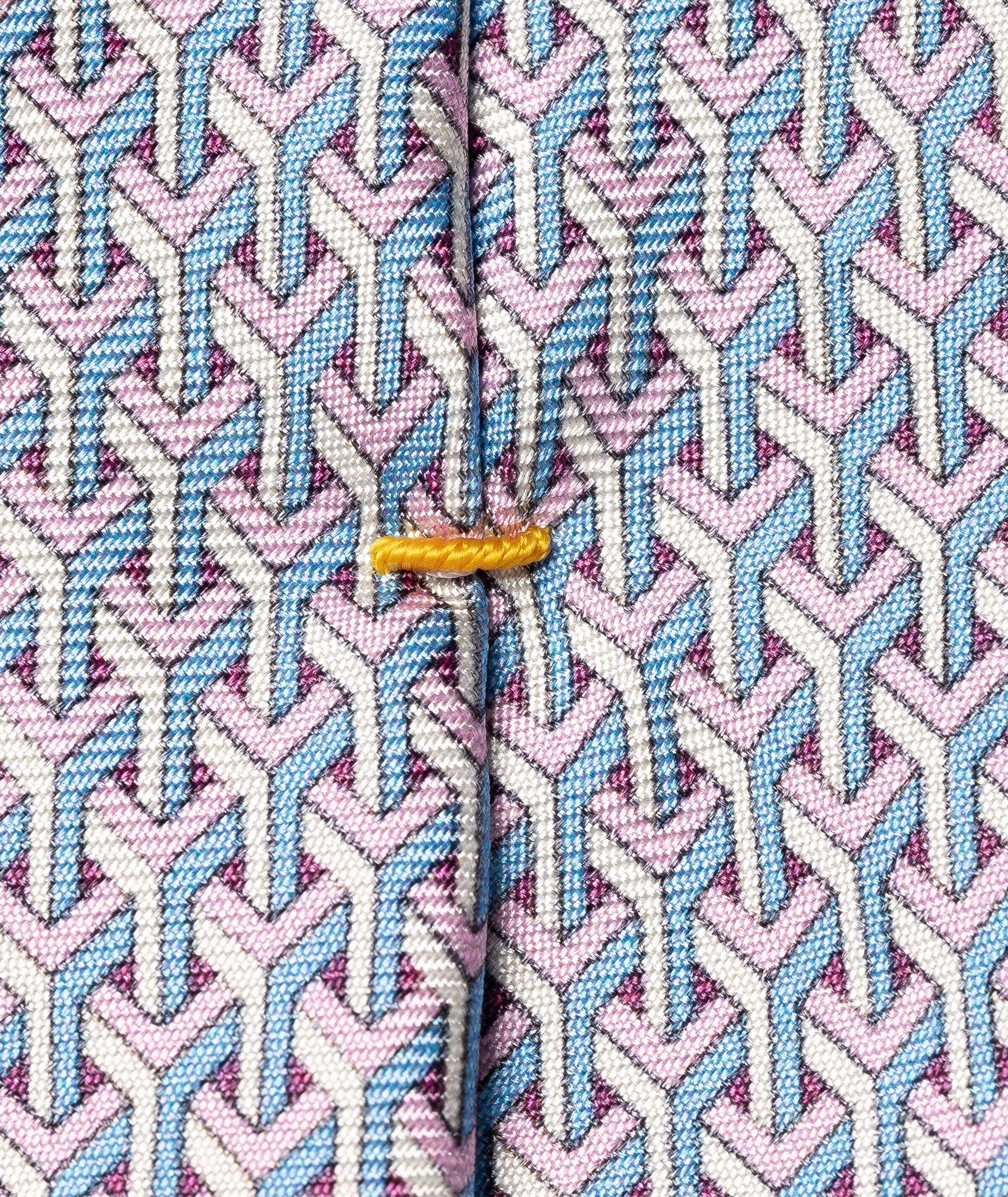 Geometric Print Silk Tie image 2