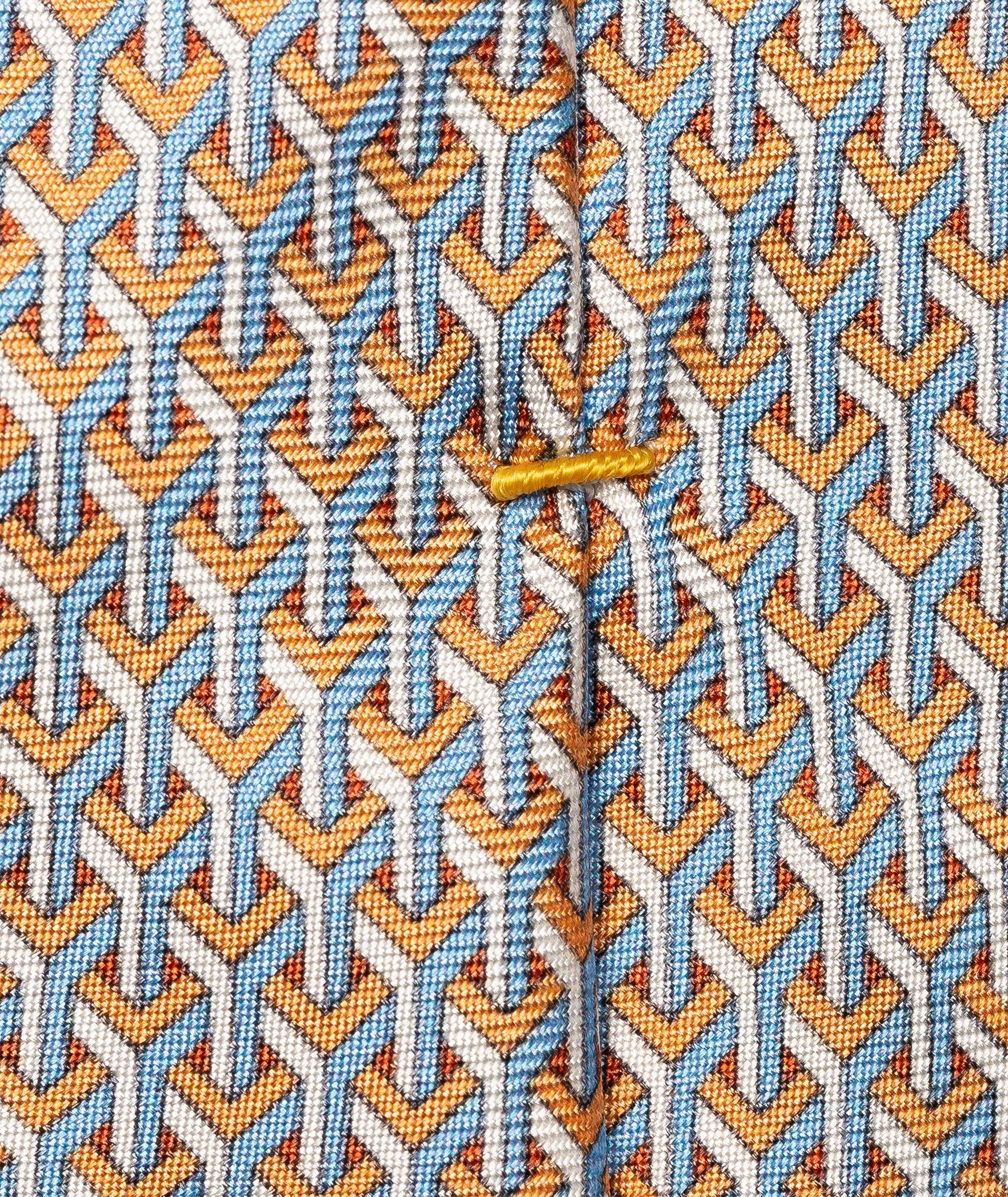 Geometric Print Silk Tie image 2