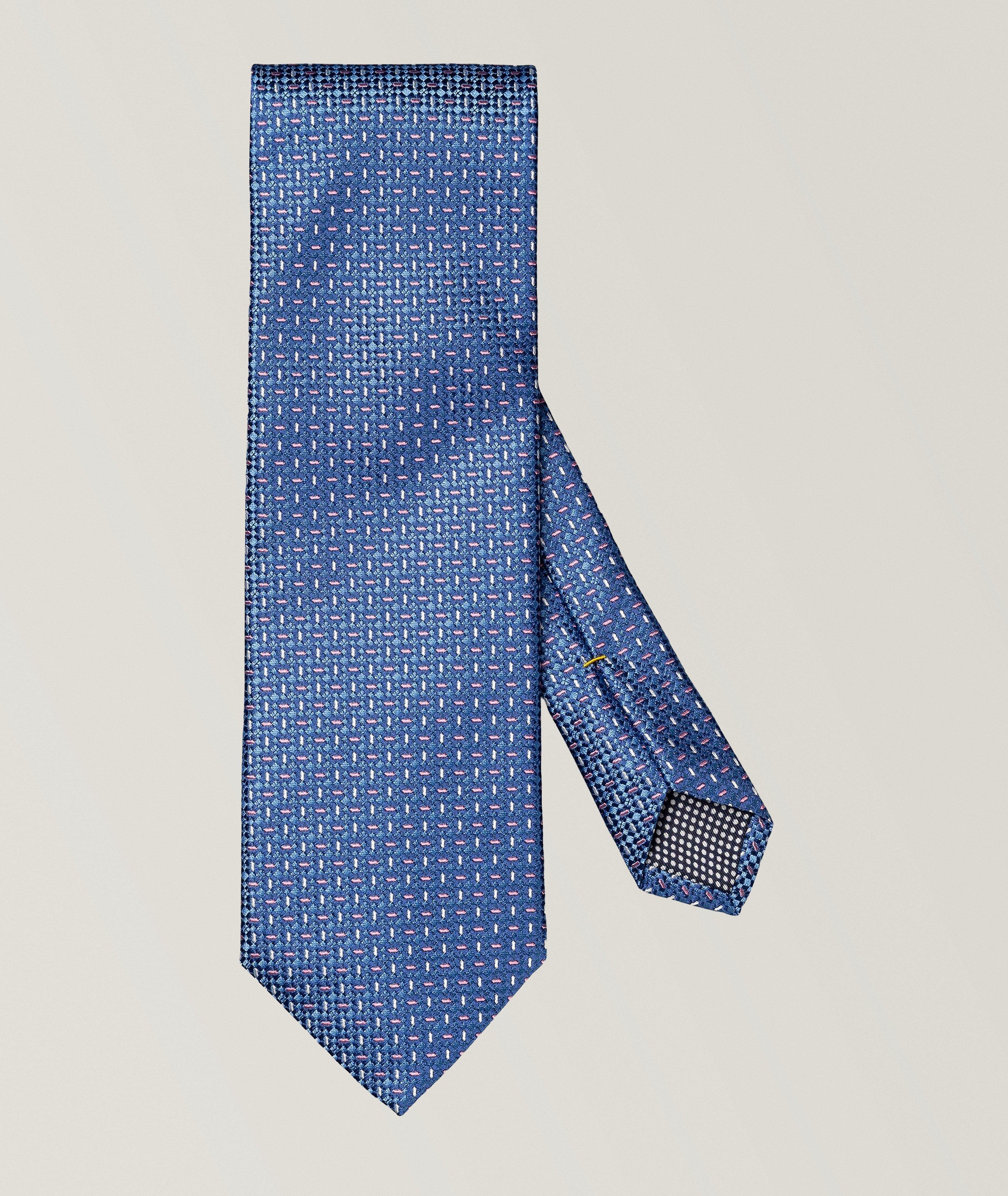 Semi-Solid Woven Silk Tie image 0