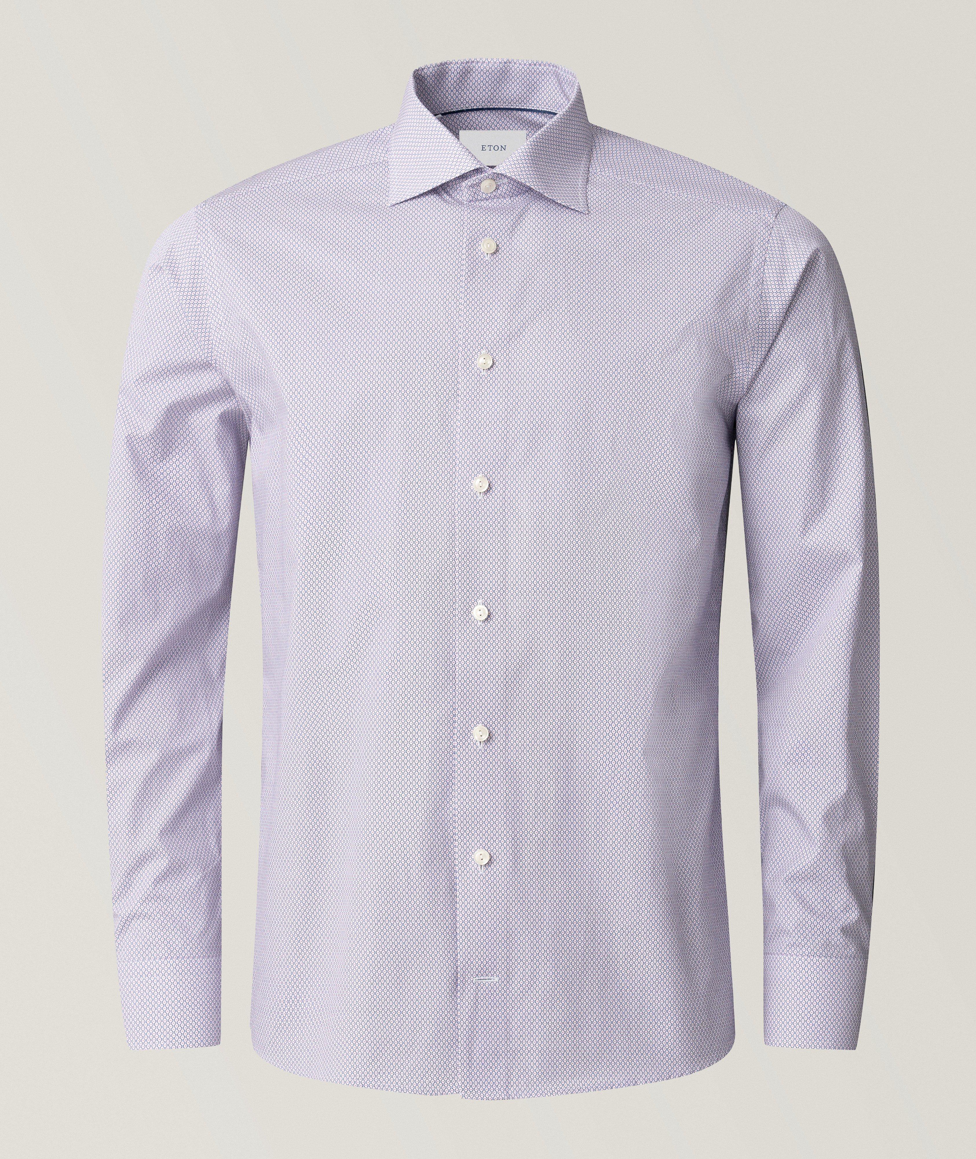 Slim-Fit Micro Dress Shirt image 1