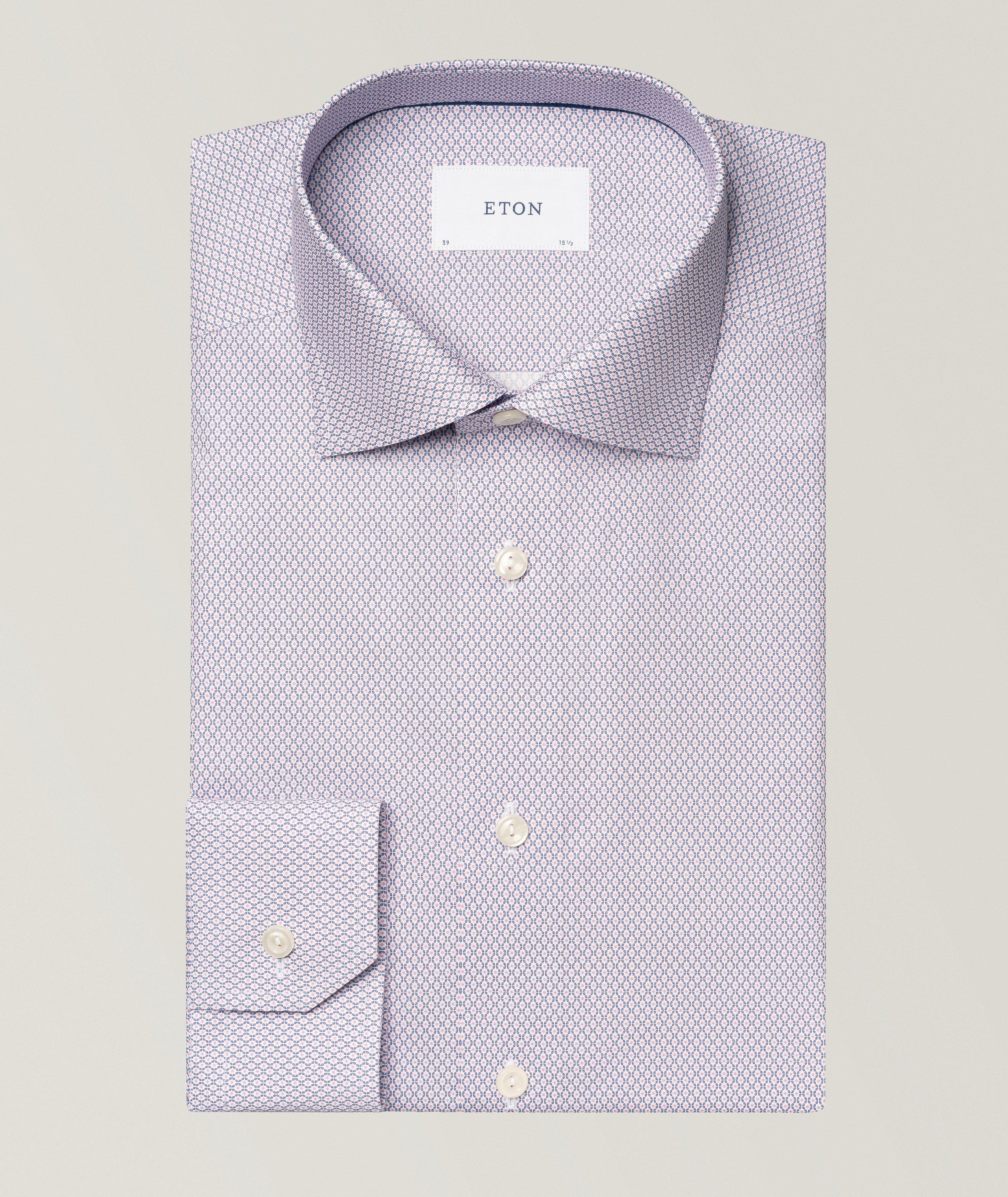 Slim-Fit Micro Dress Shirt image 0