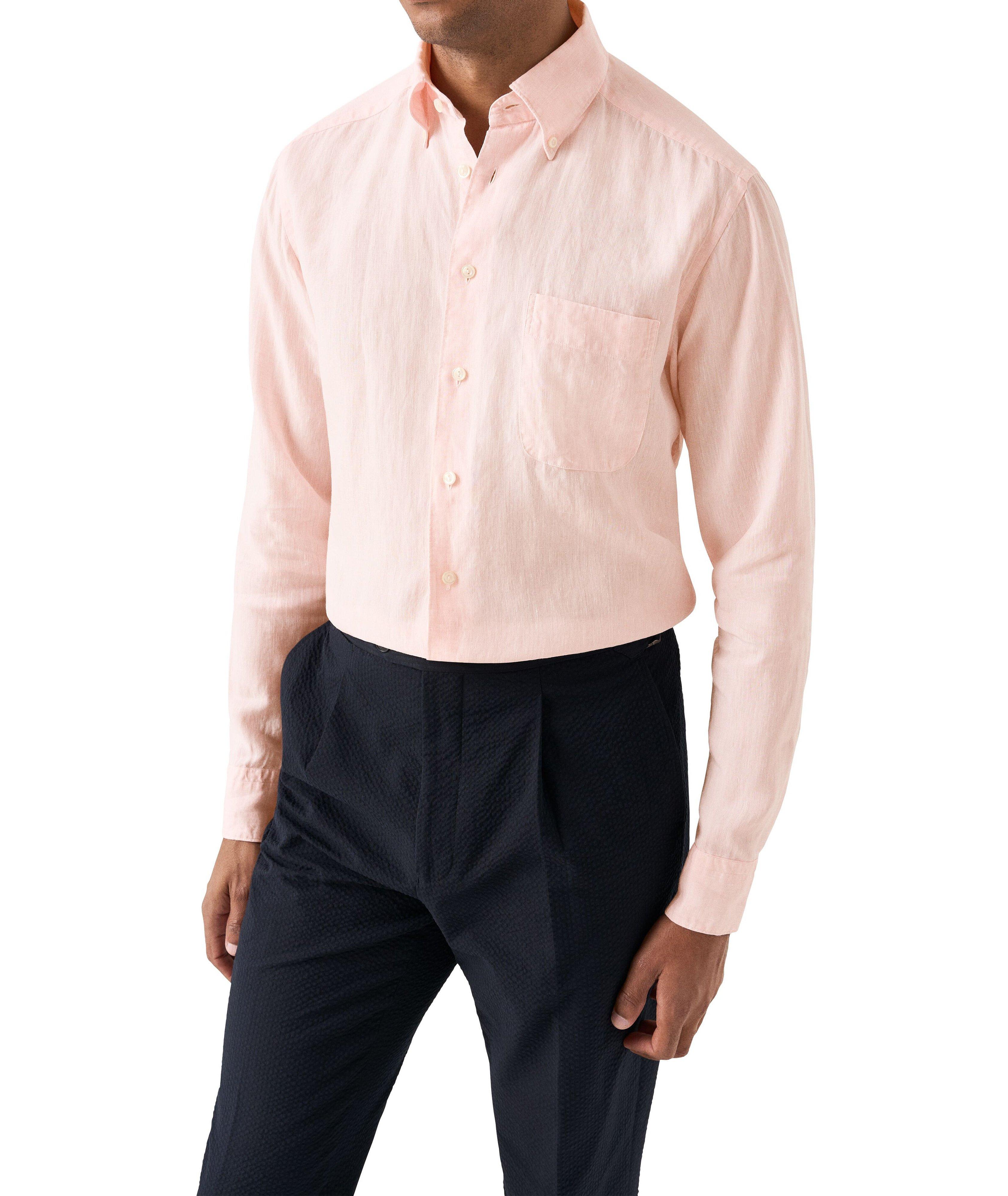 Contemporary-Fit Linen Shirt image 2