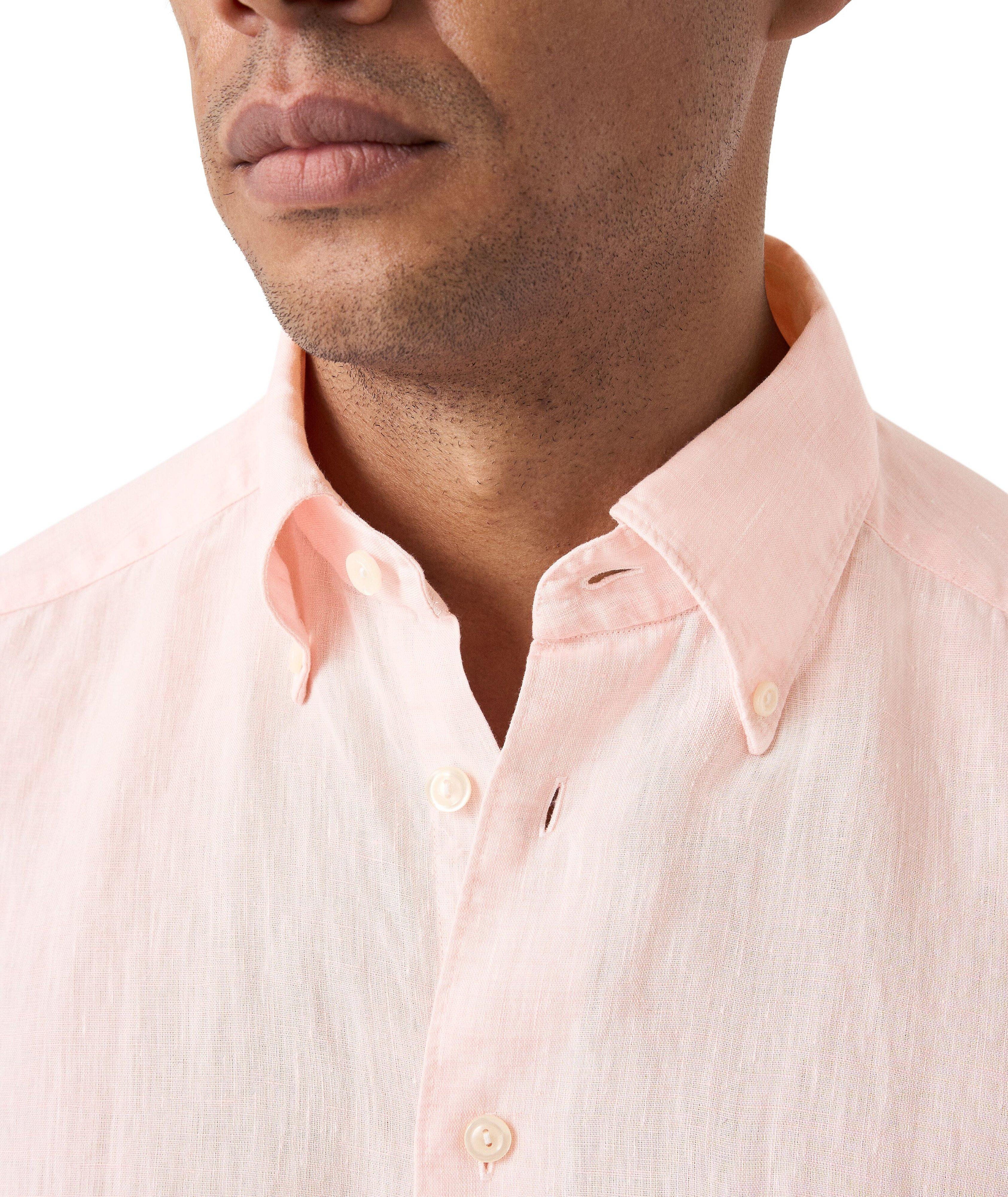 Contemporary-Fit Linen Shirt image 4