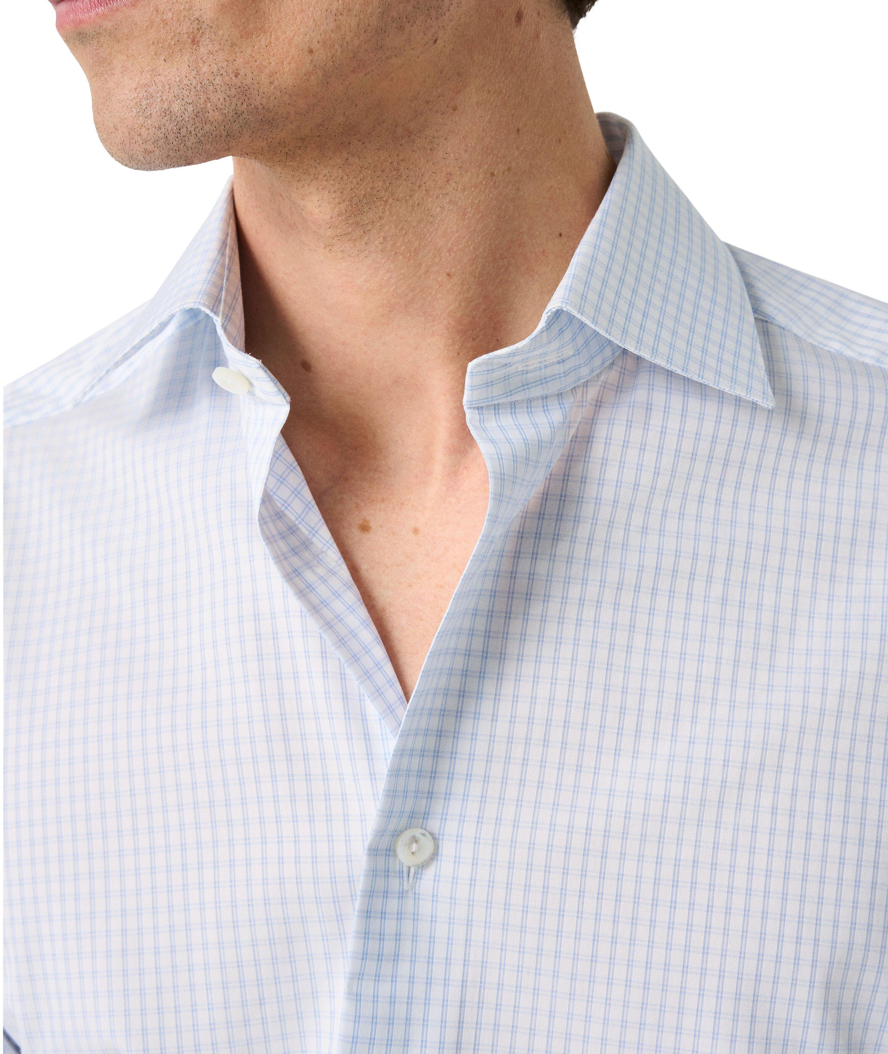 Slim-Fit Elevated Piqué Check Shirt image 3