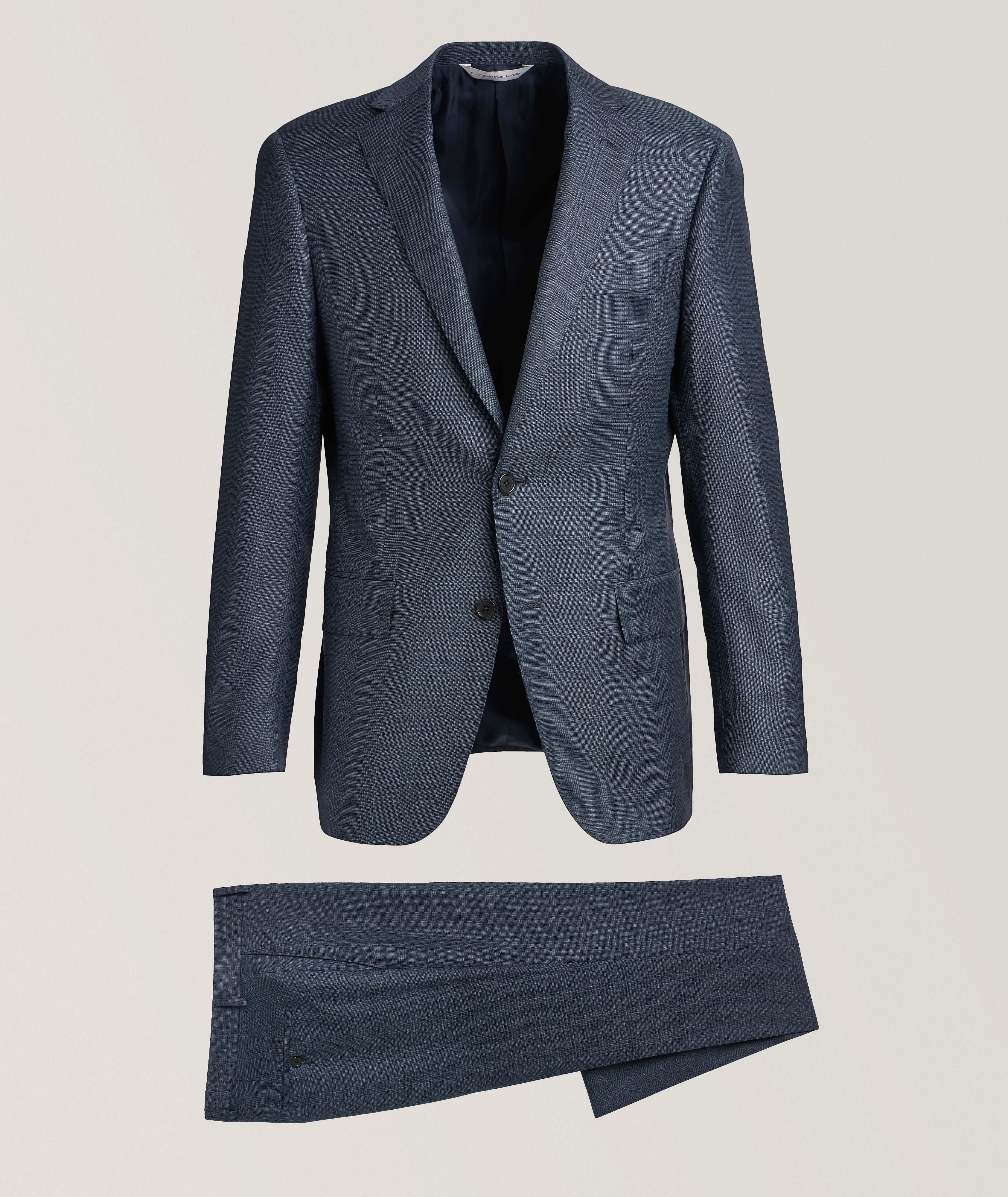 Cosmo Tonal Glen Check Wool Suit  image 0