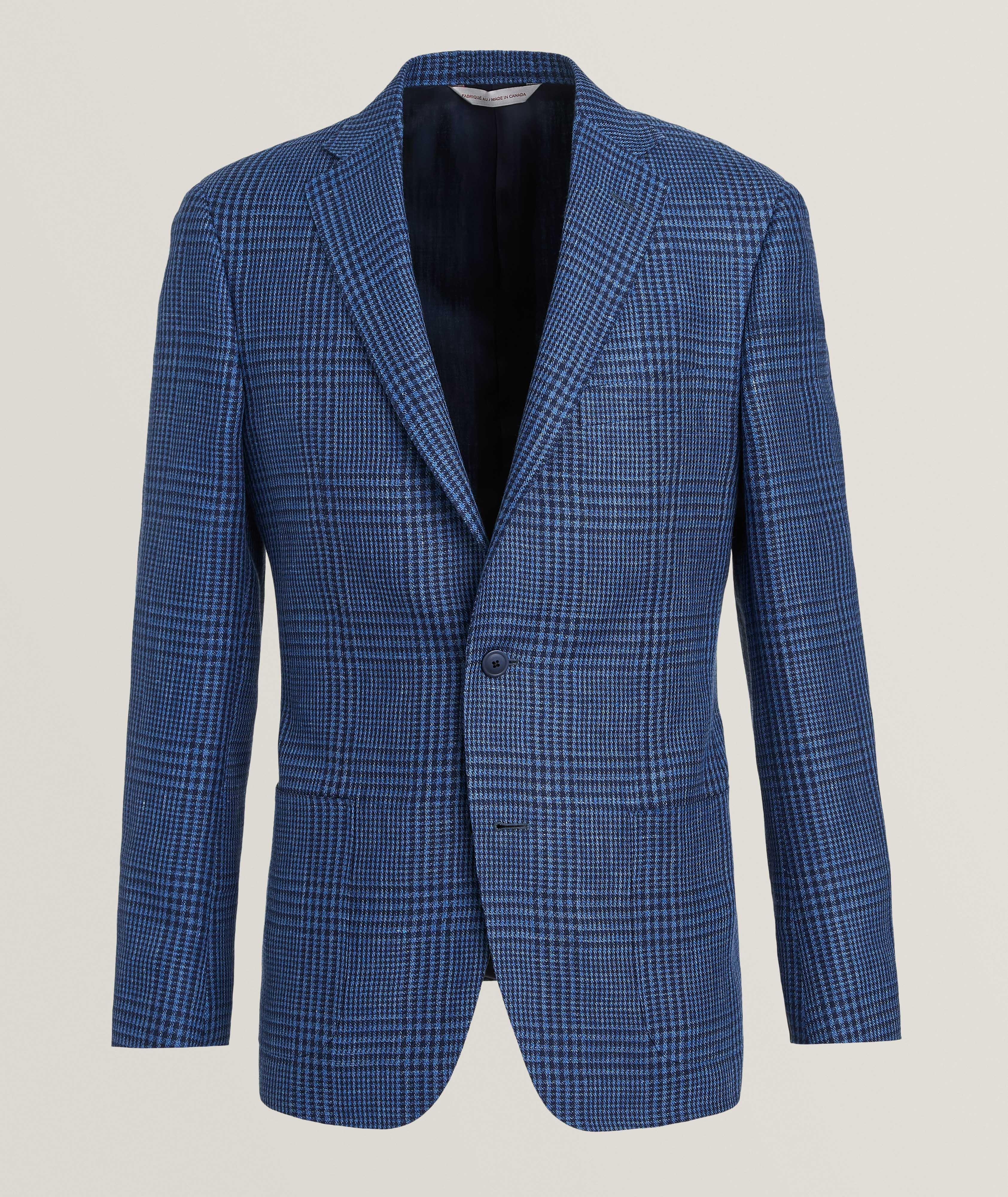 Cosmo Glen Check Linen Sport Jacket  image 0