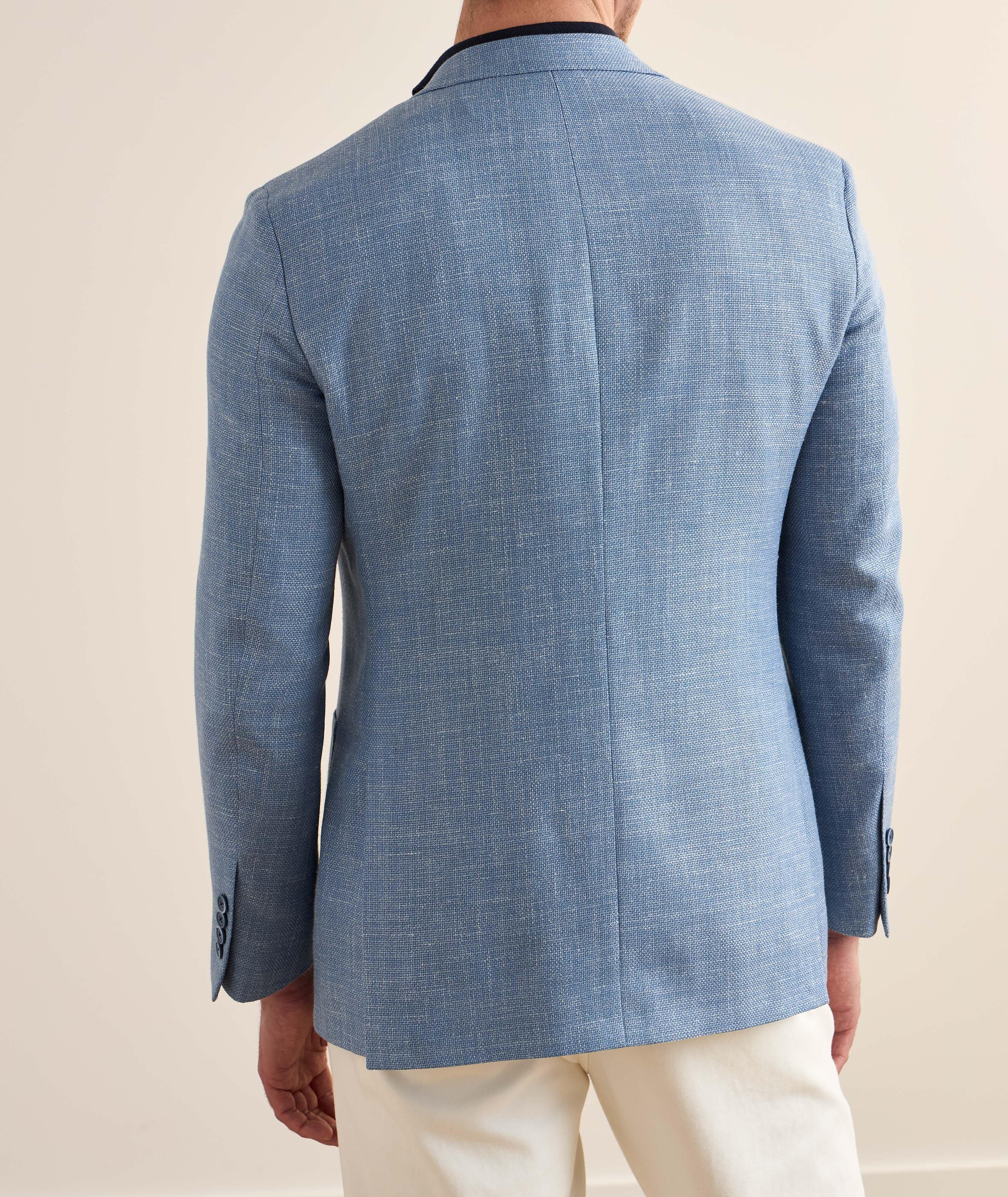 Cosmo Soft Wool-Blend Hopsack Sport Jacket  image 2