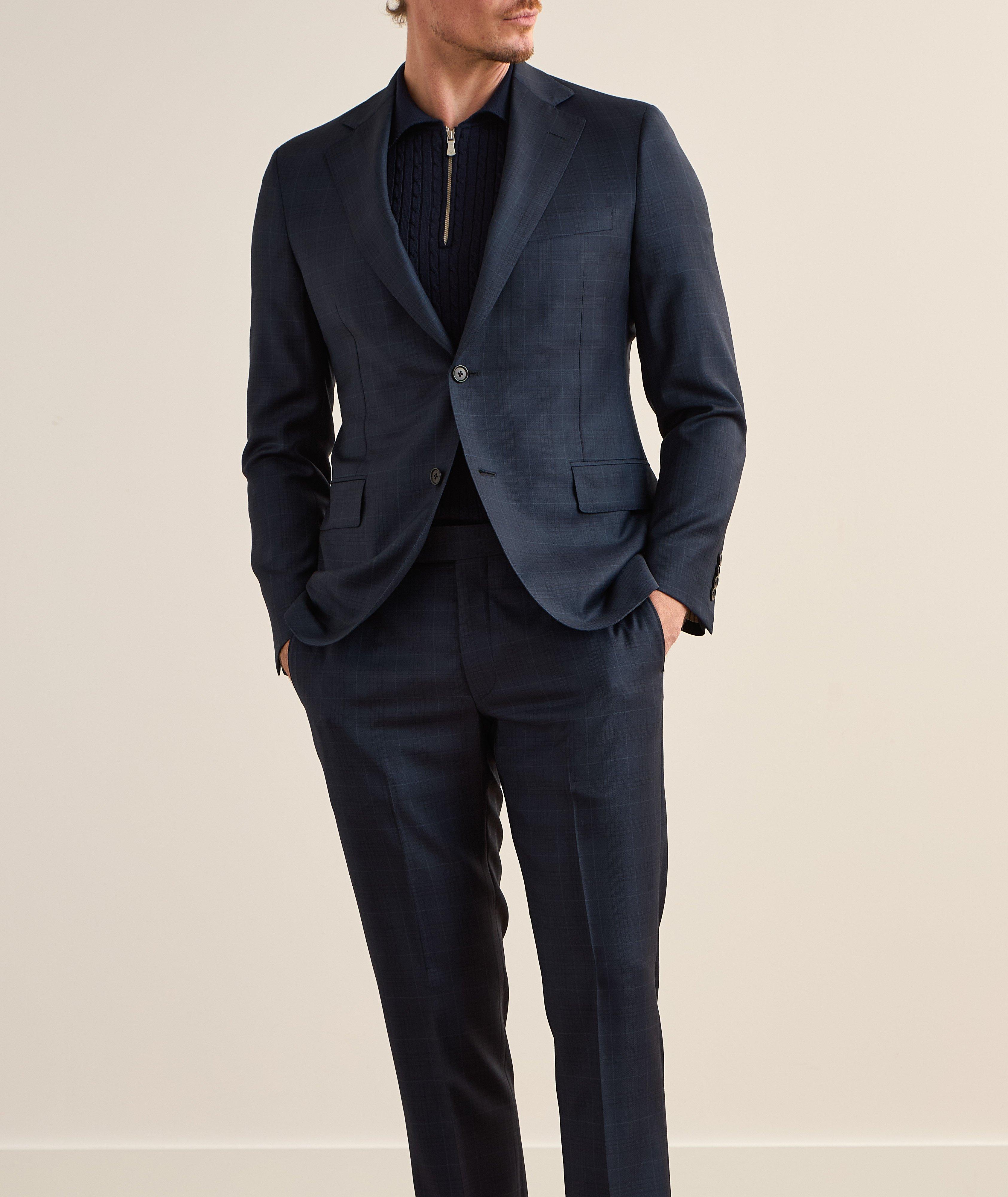 Madison Plaid Wool Suit  image 1