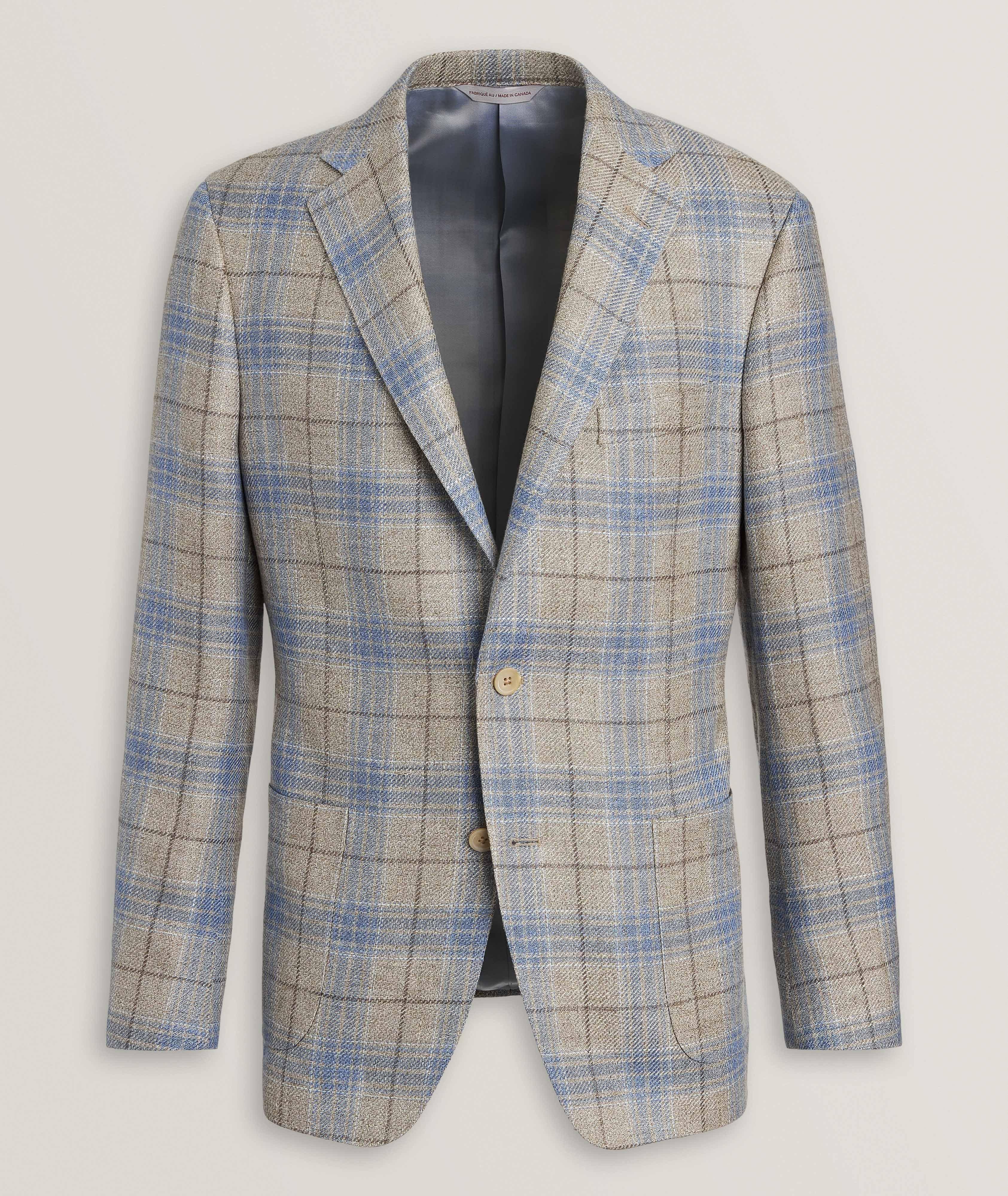 Cosmo Linen-Wool Check Sport Jacket image 0