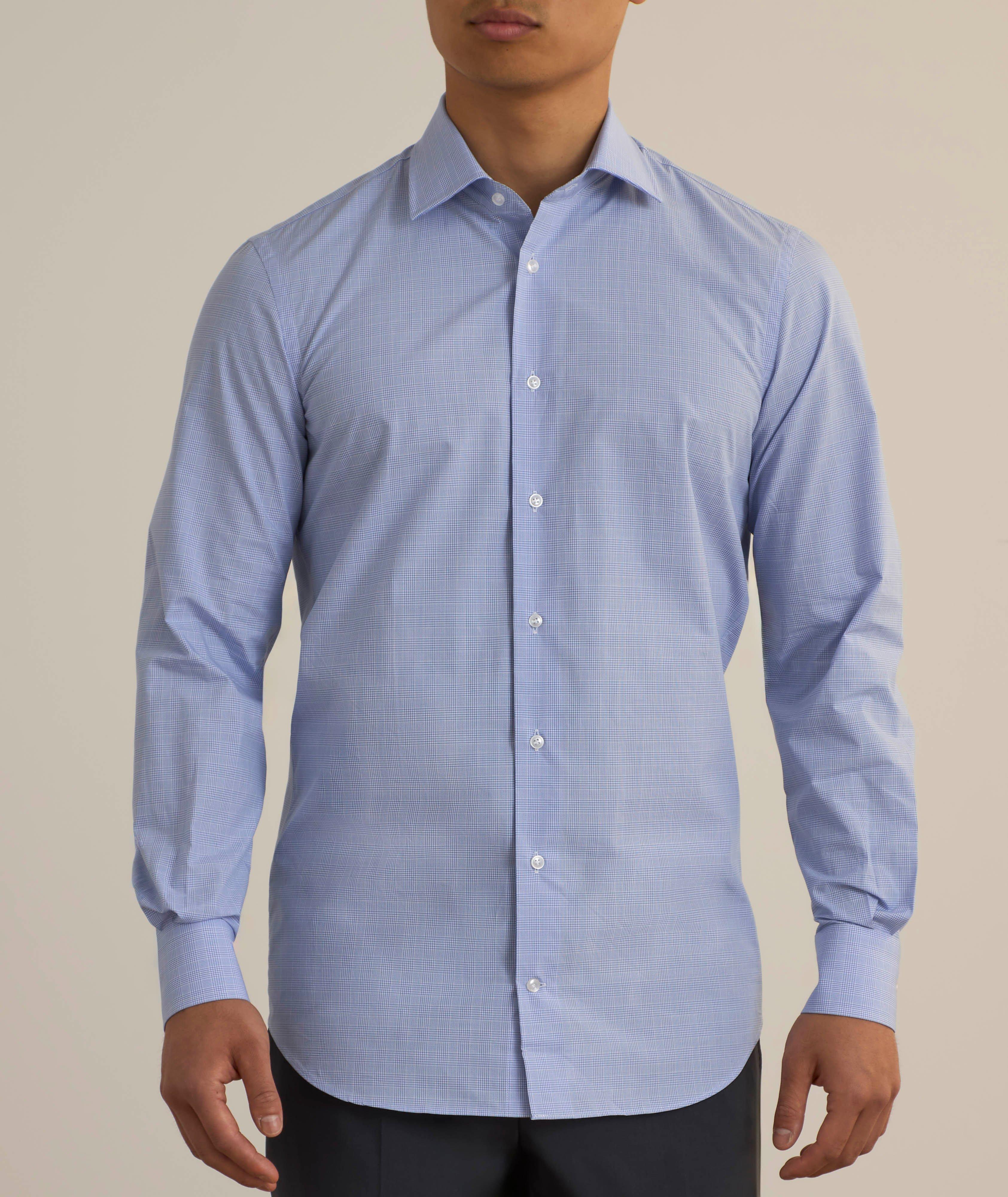 Chemise habillée en coton à carreaux image 1
