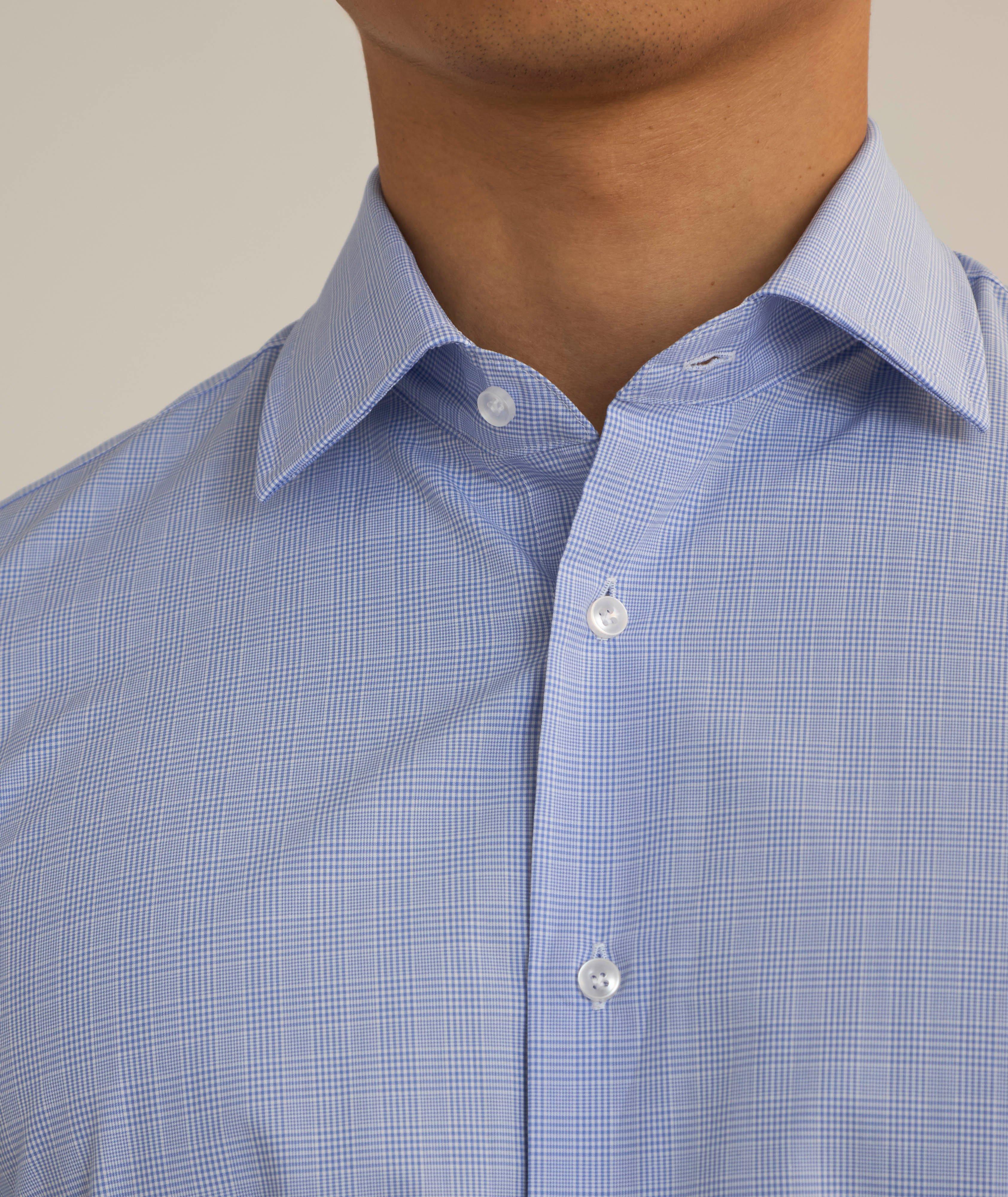 Chemise habillée en coton à carreaux image 3