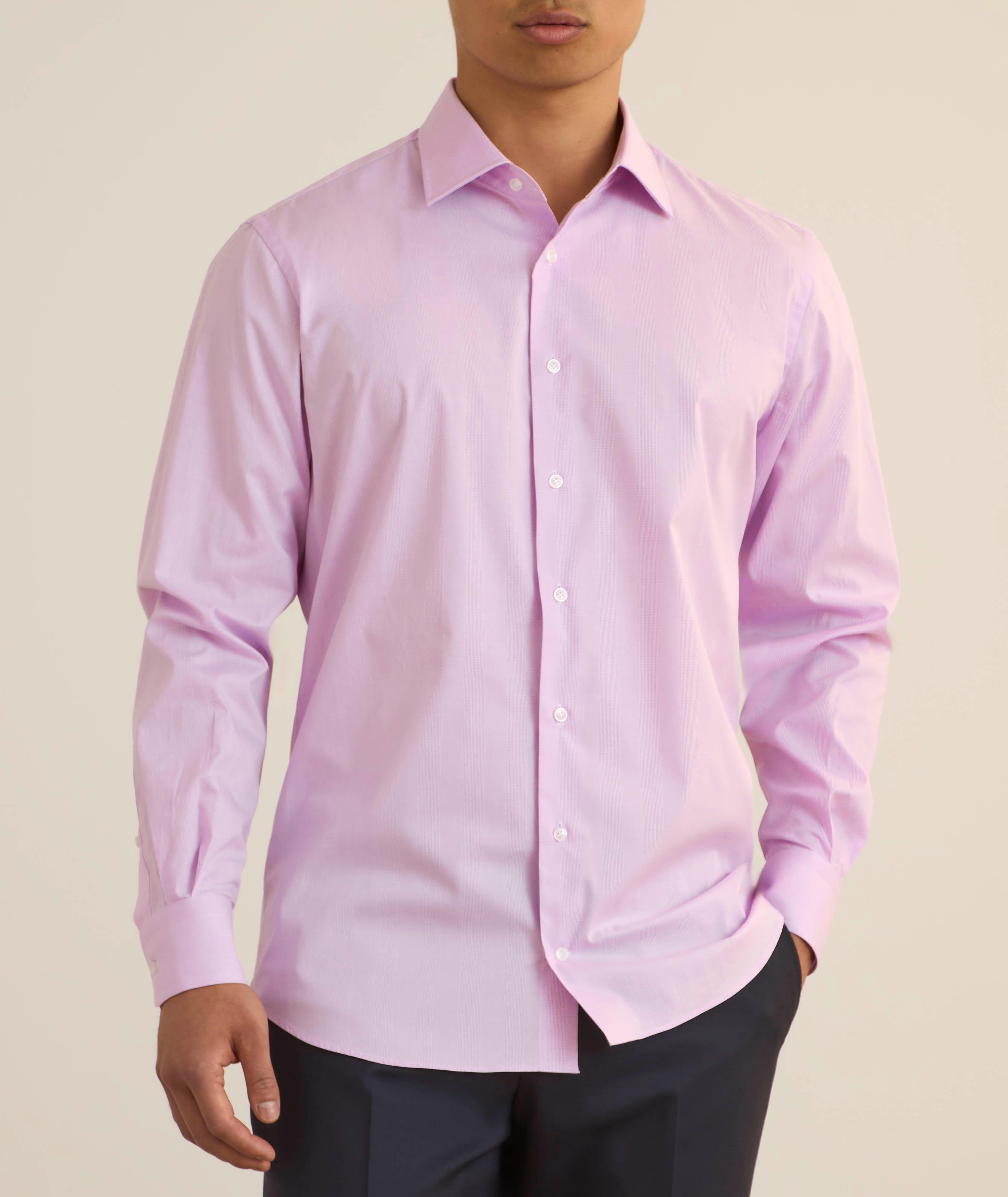 Chemise habillée en coton à carreaux image 1