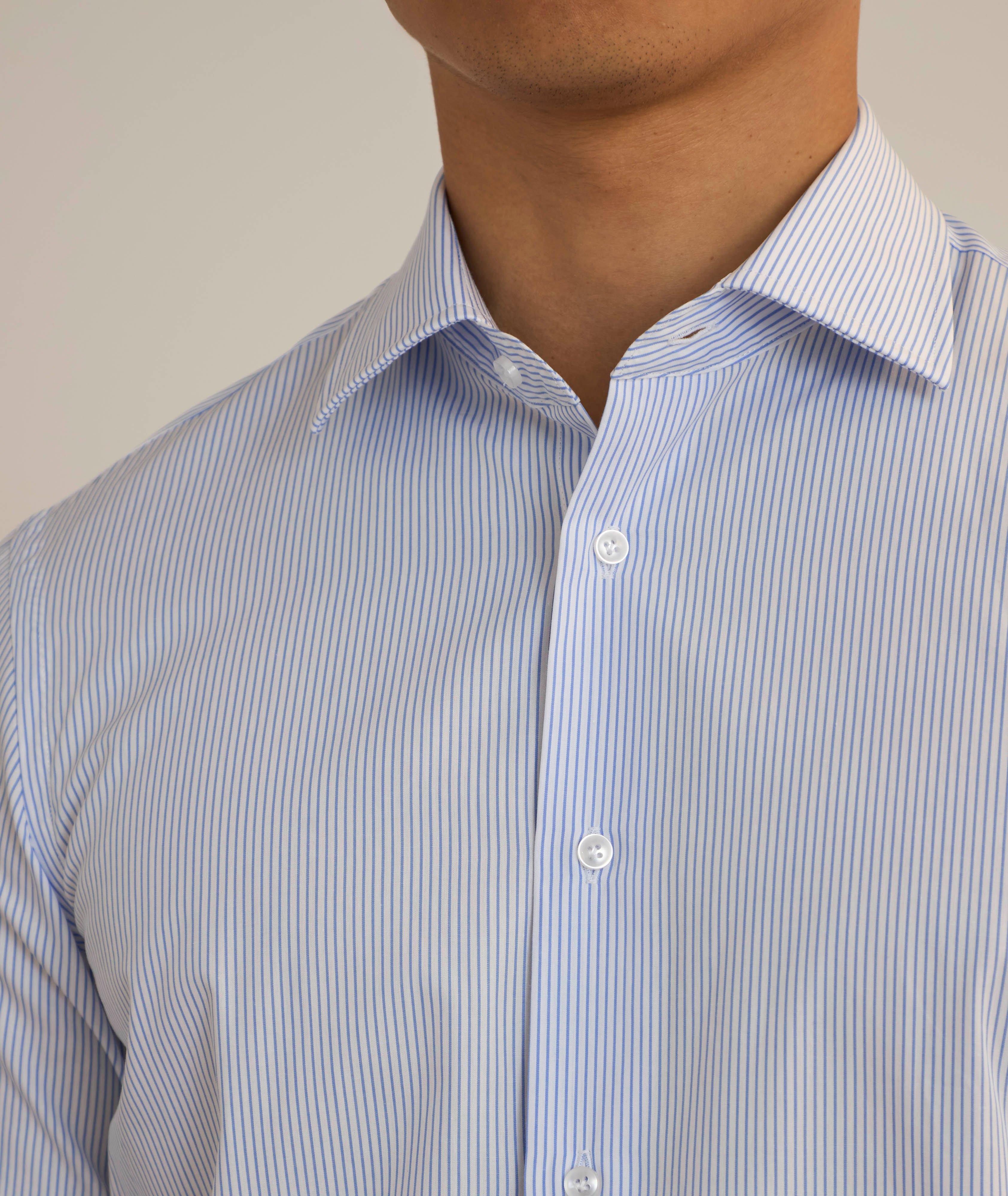 Chemise habillée en coton à rayures image 3