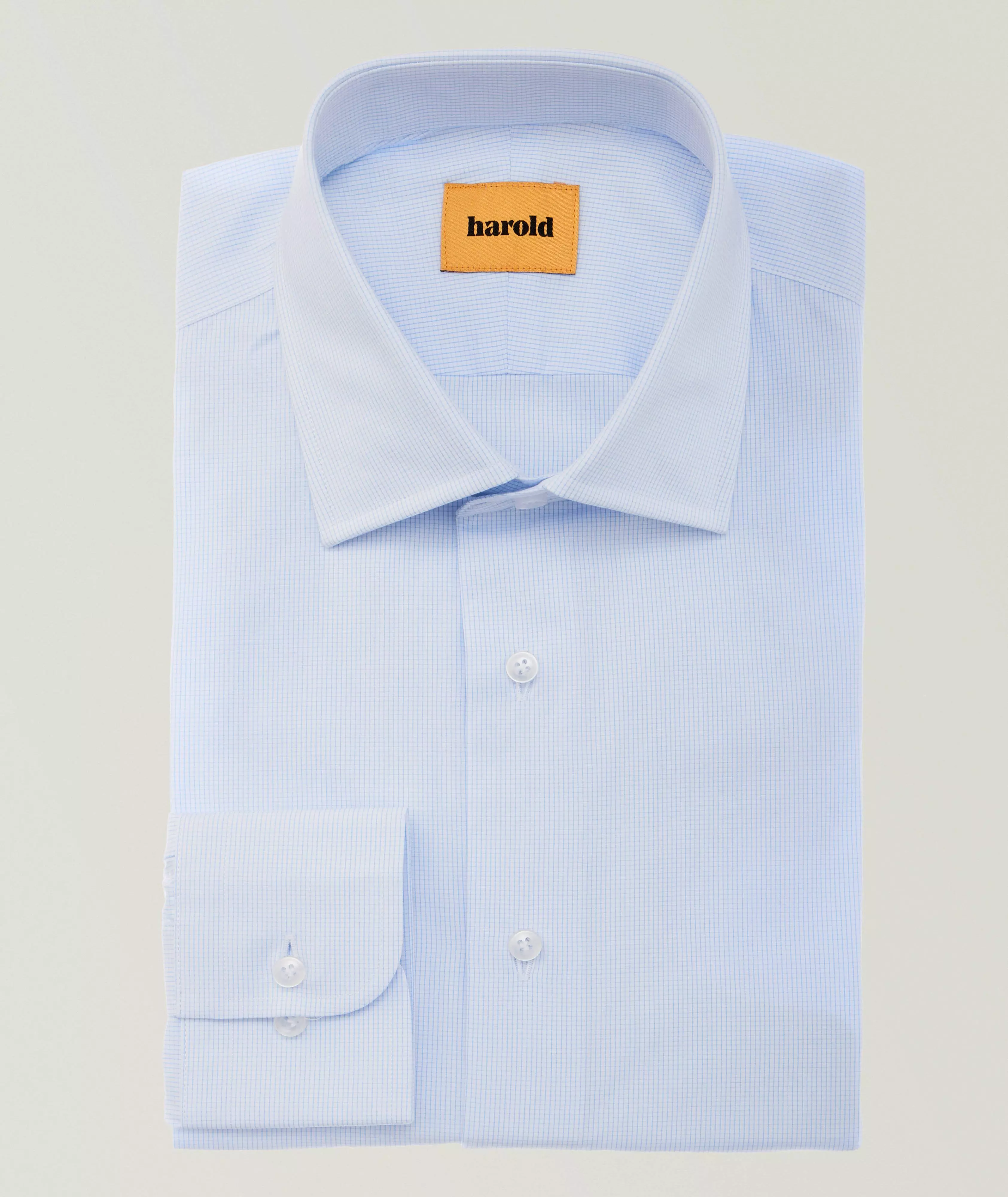 Harold Micro-Check Cotton Dress Shirt