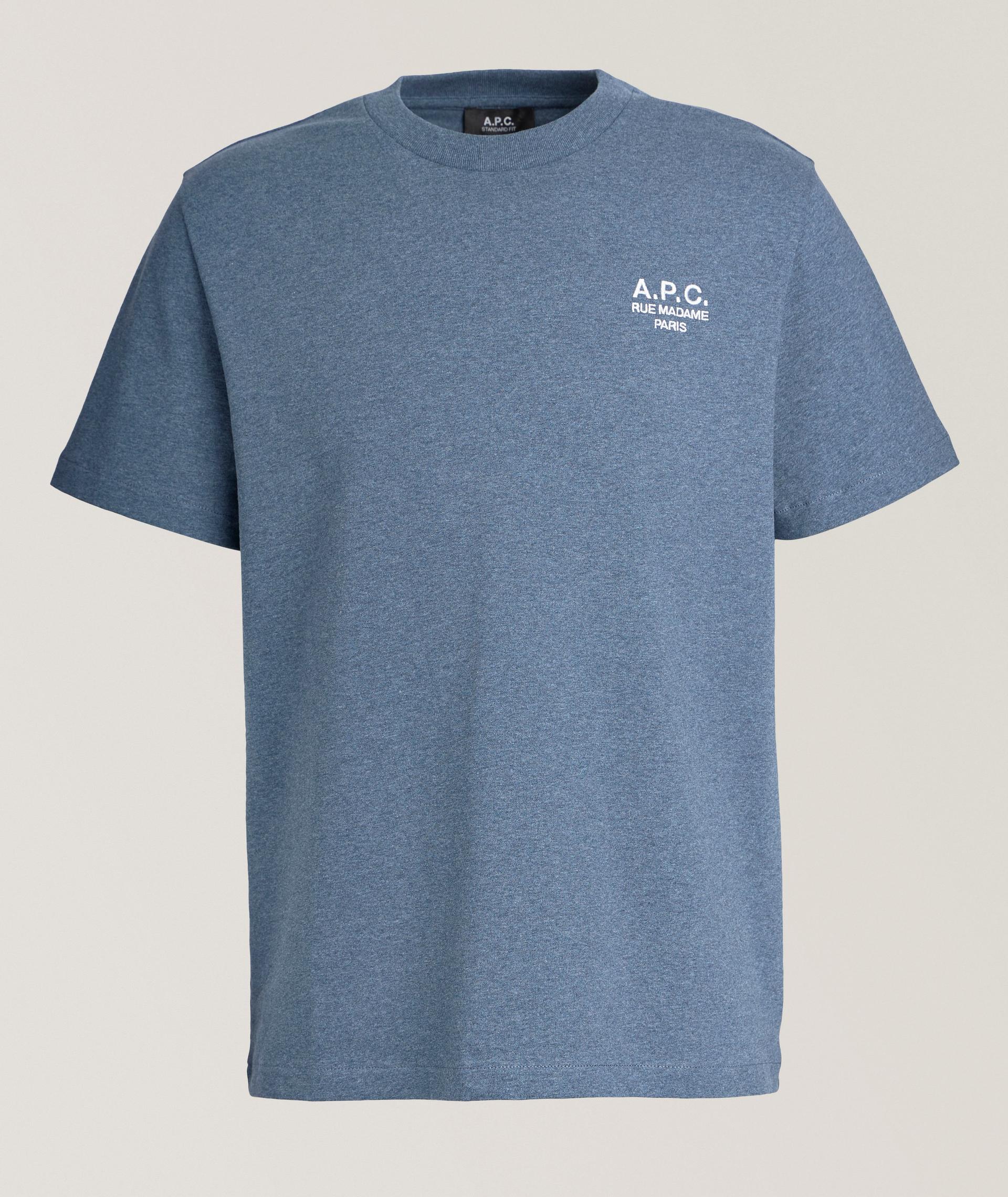 T-shirt en coton biologique avec logo brodé image 0