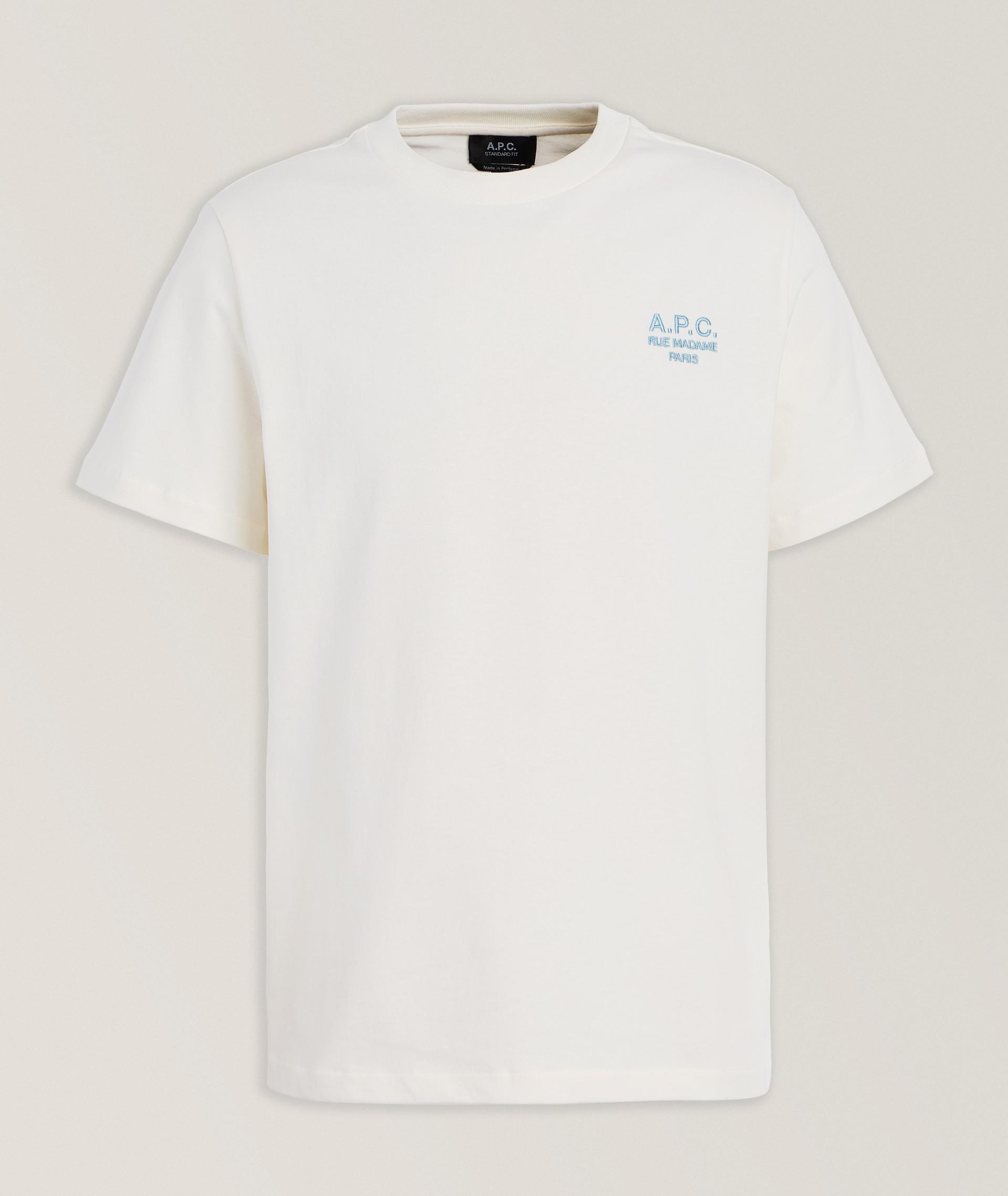 T-shirt en coton avec logo brodé image 0