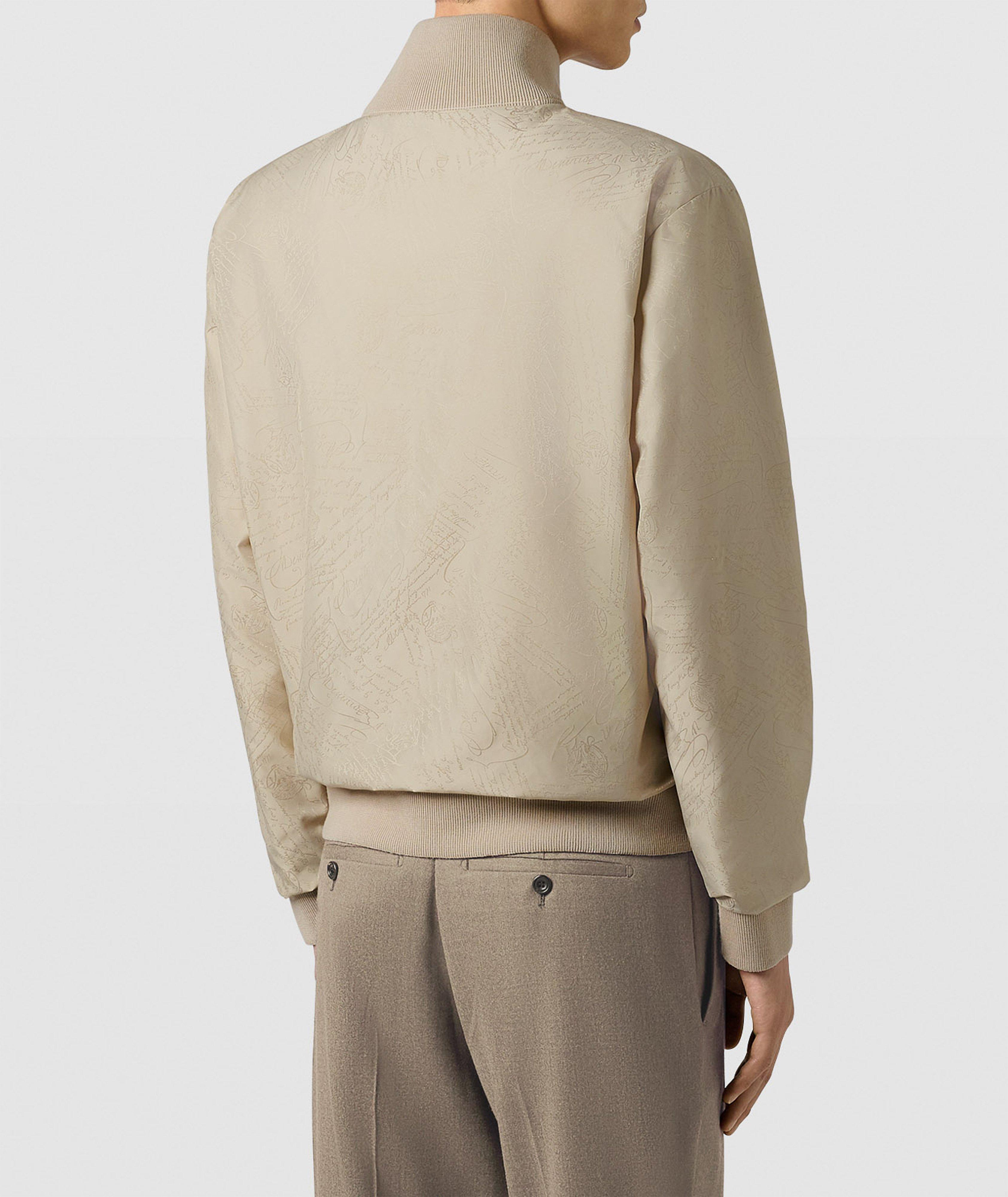 Reversible Scritto Wool Tracksuit Jacket image 4