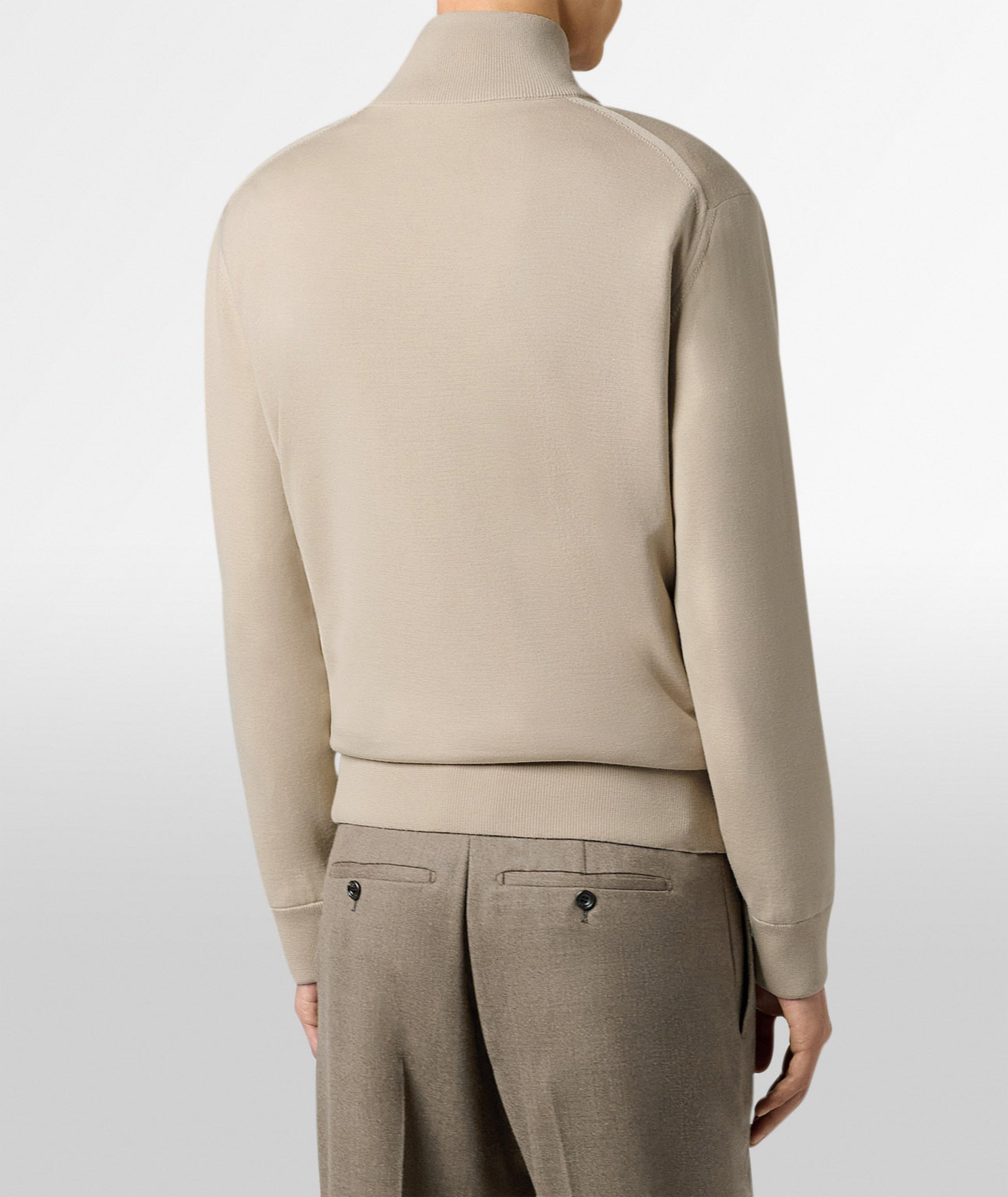 Reversible Scritto Wool Tracksuit Jacket image 8