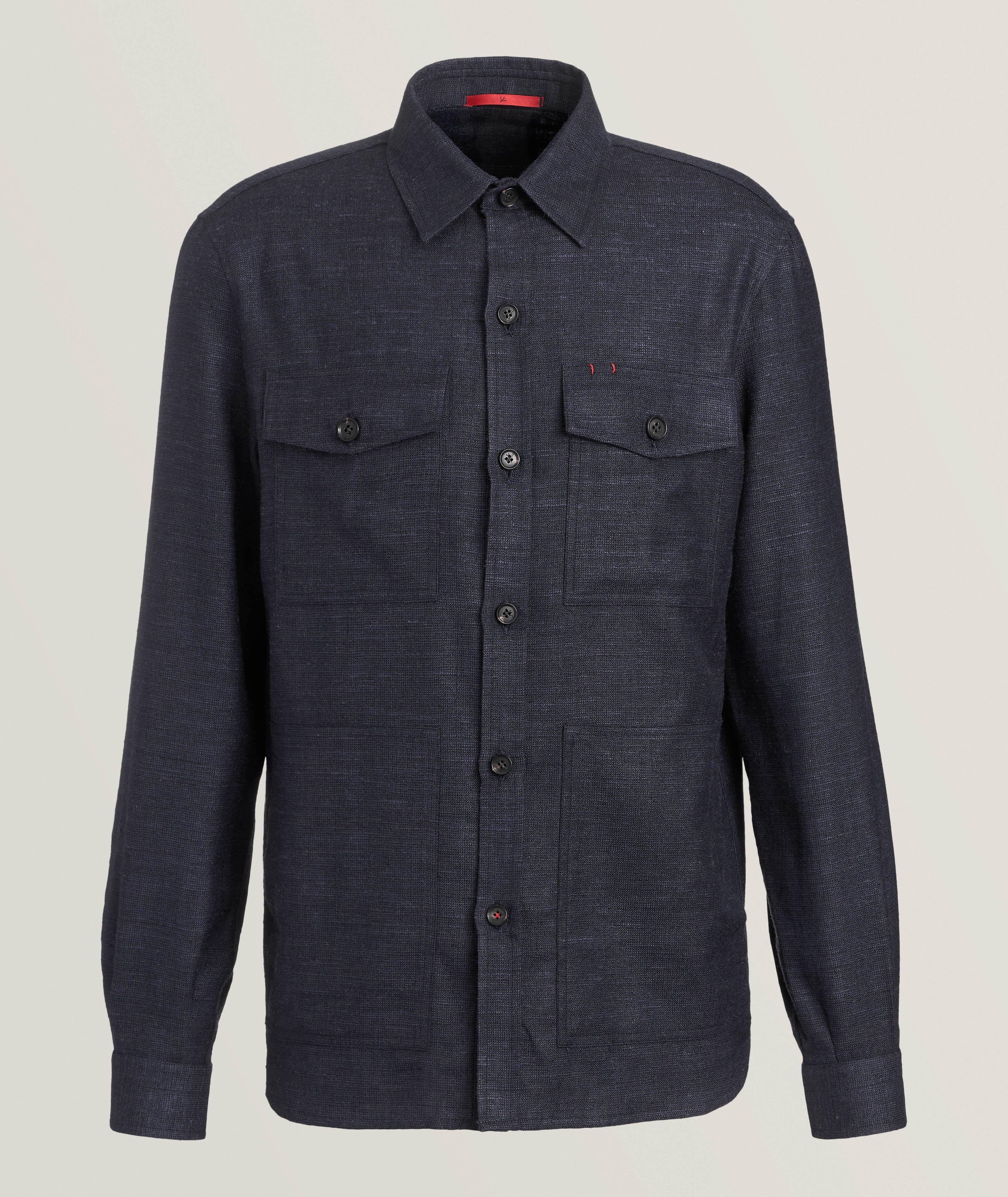 Donegal Silk-Linen-Wool Overshirt image 0