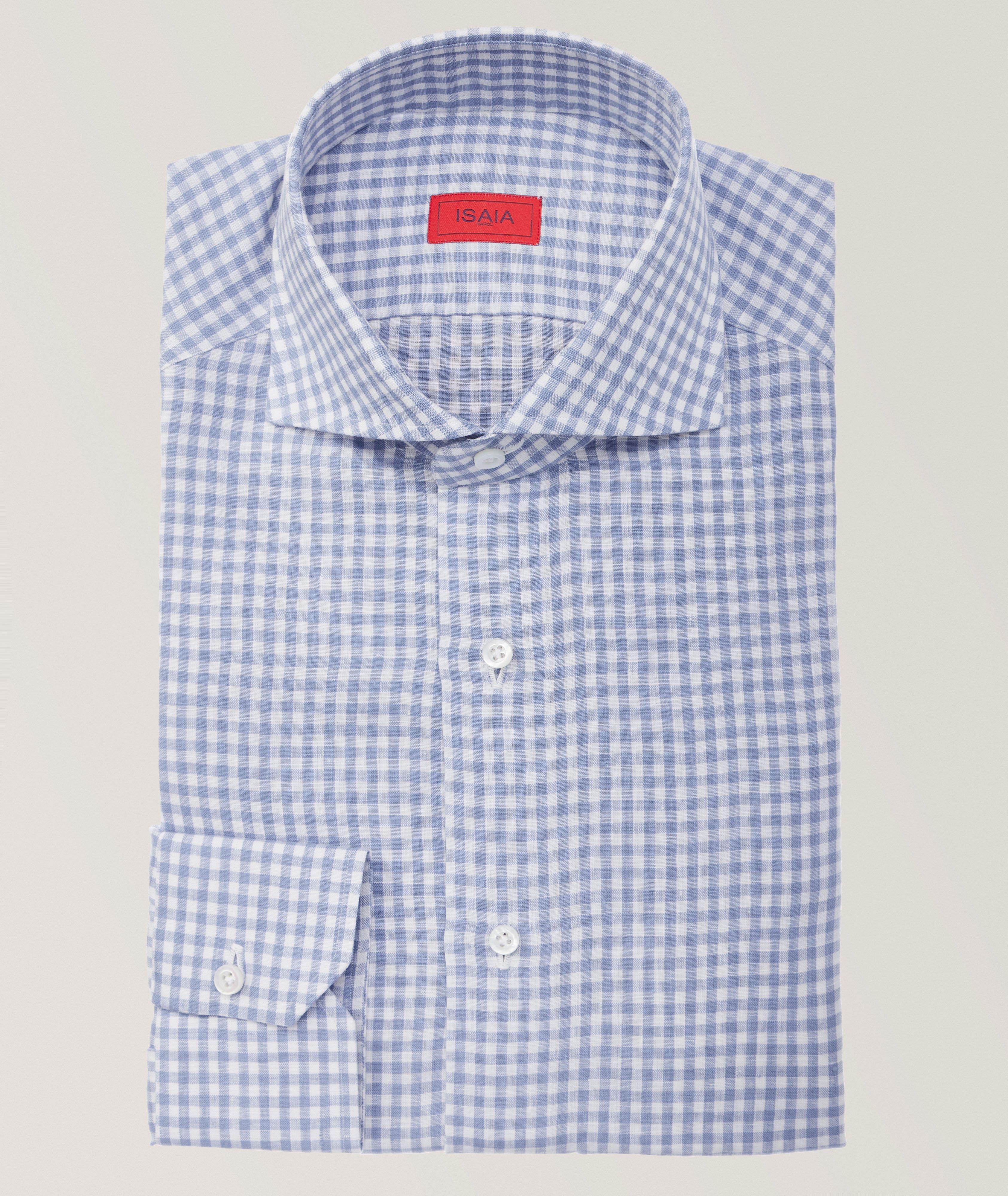 Check Linen Dress Shirt image 0