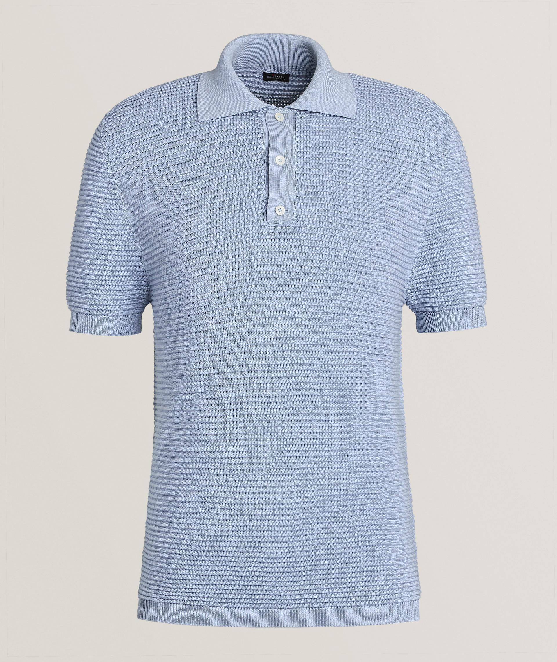Polo en tricot gaufré image 0
