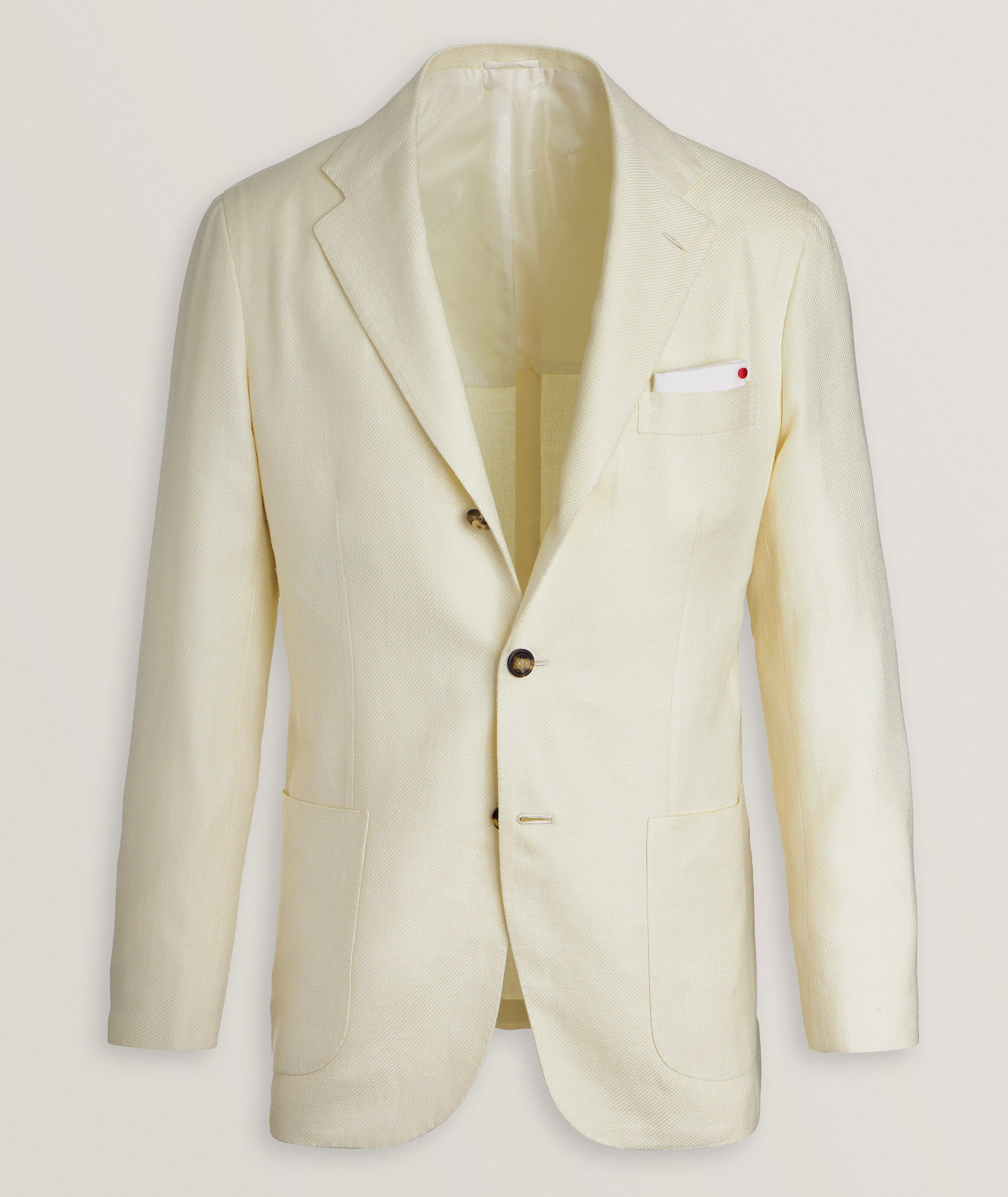 Linen-Silk-Cotton Twill Sport Jacket  image 0