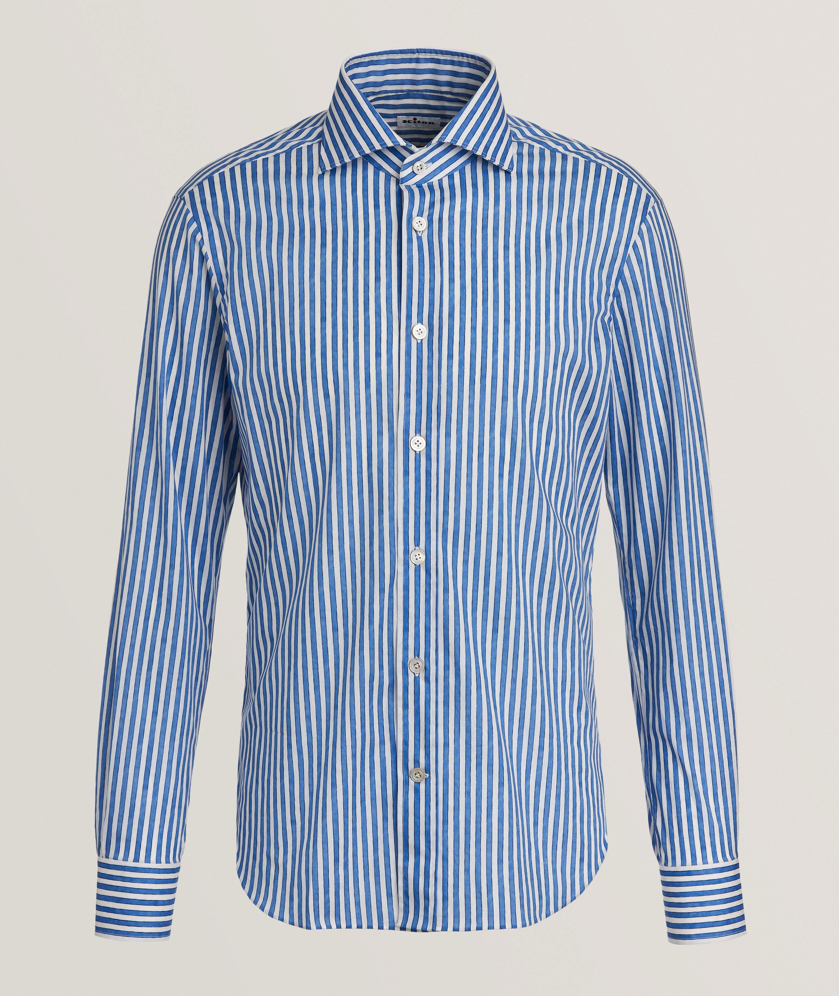 Watercolour Stripe Cotton Shirt image 0