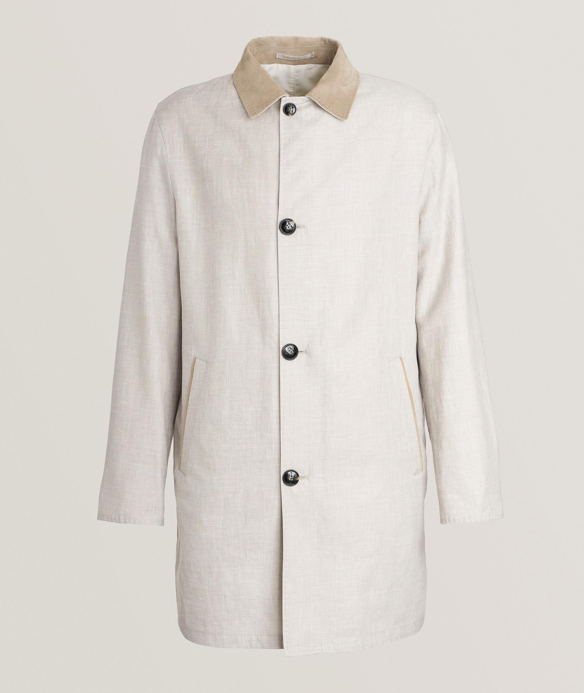 Reversible Linen-Nylon Raincoat image 0