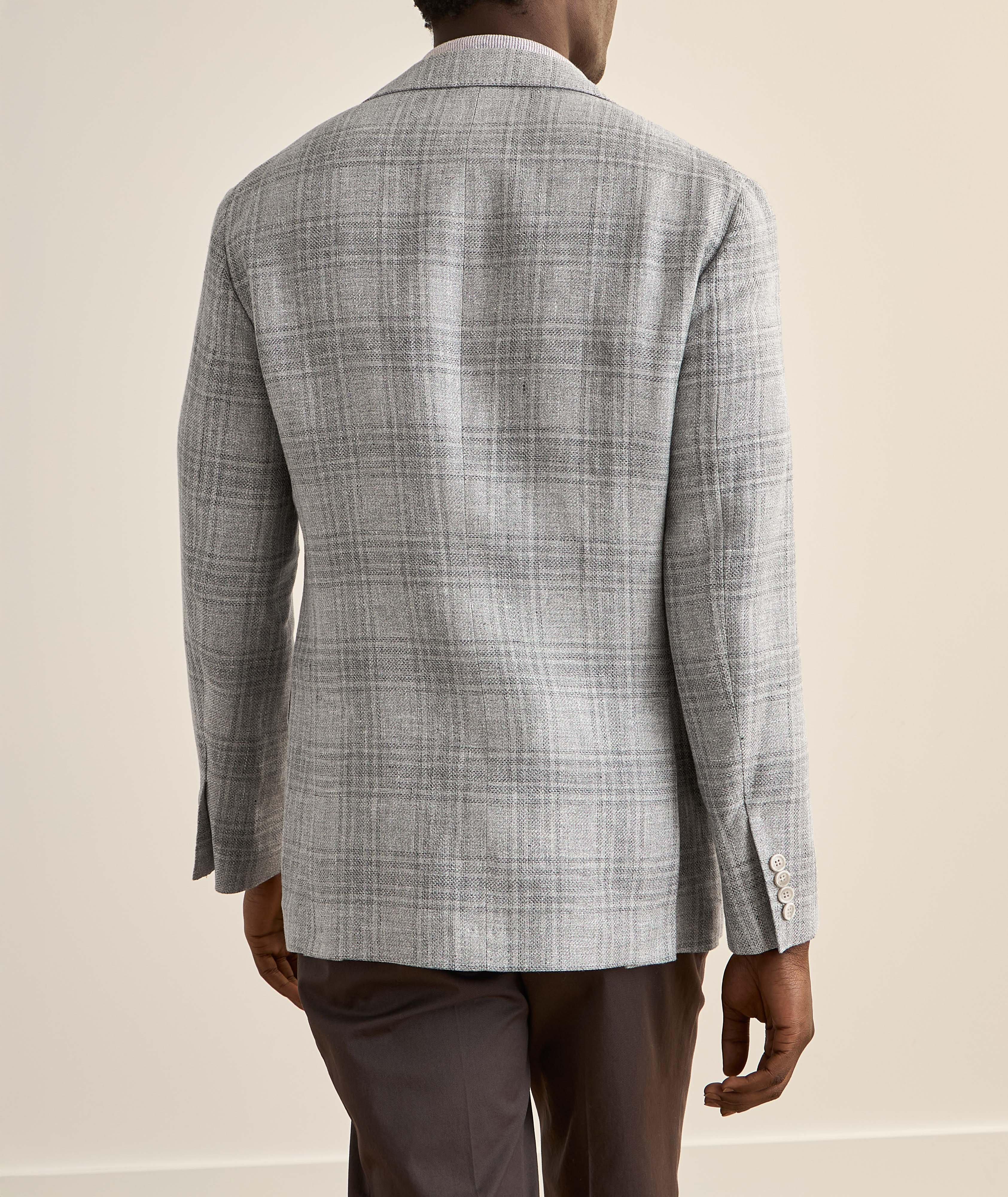 Plaid Wool-Blend Sport Jacket image 2