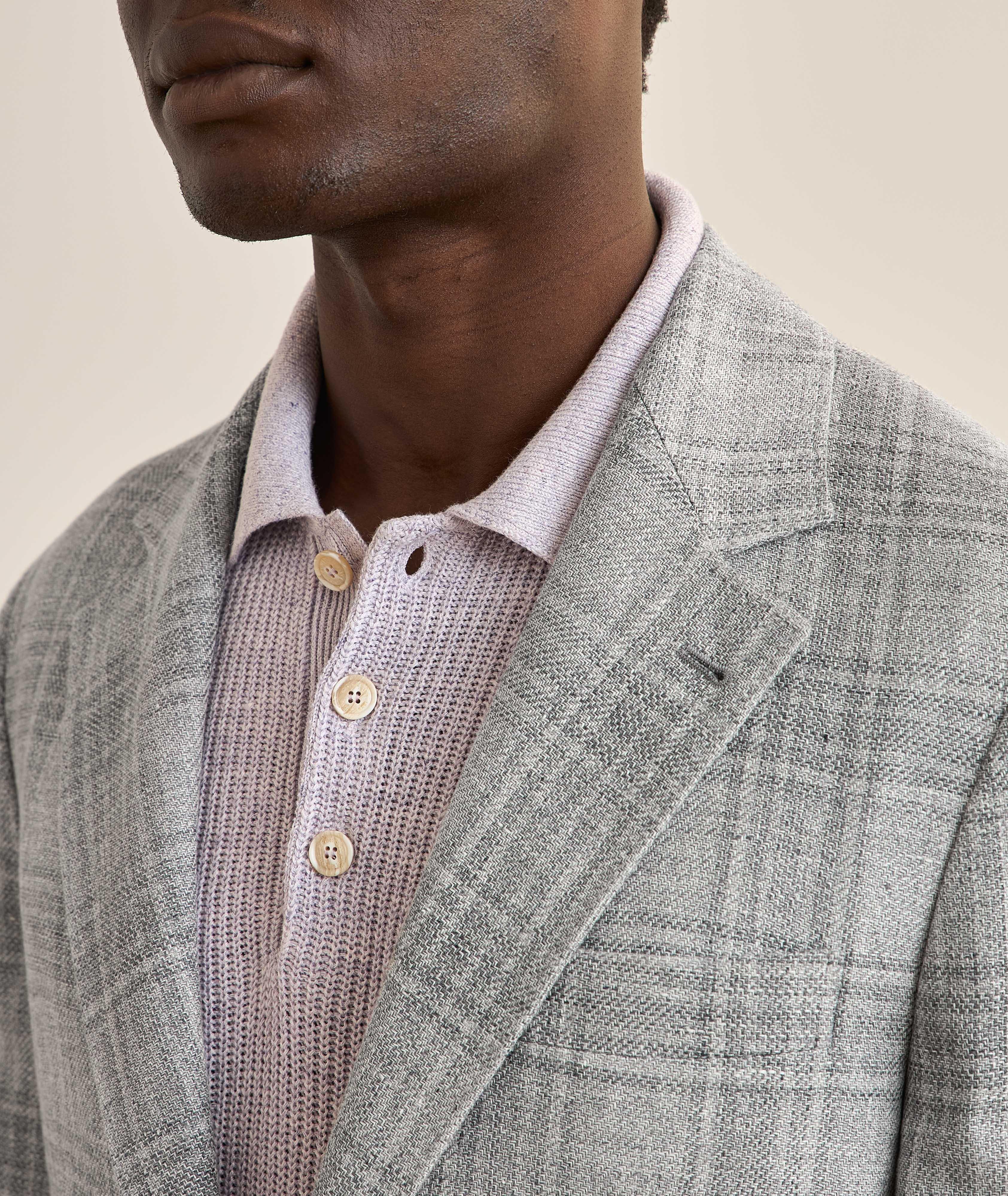 Plaid Wool-Blend Sport Jacket image 3