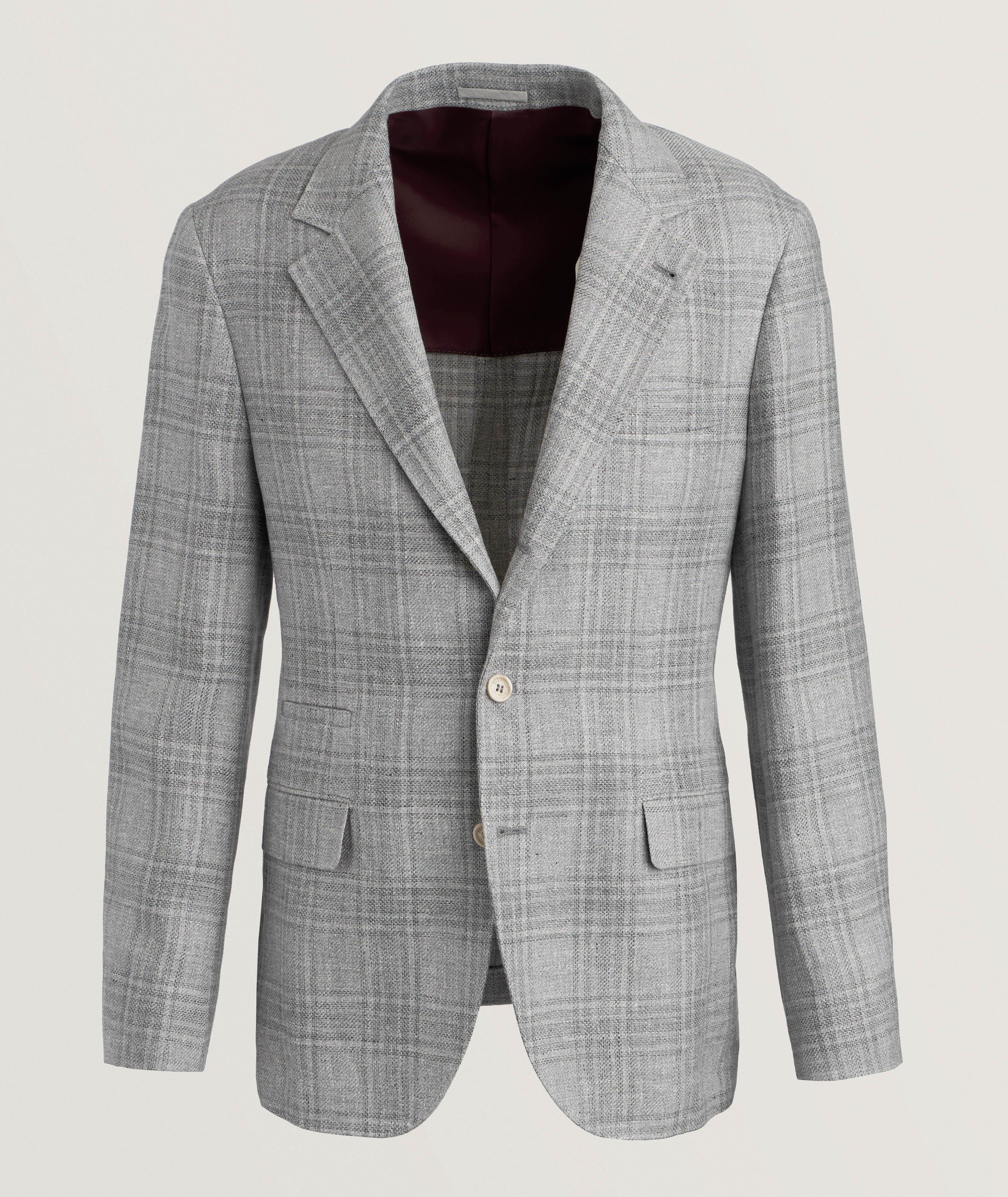 Plaid Wool-Blend Sport Jacket image 0