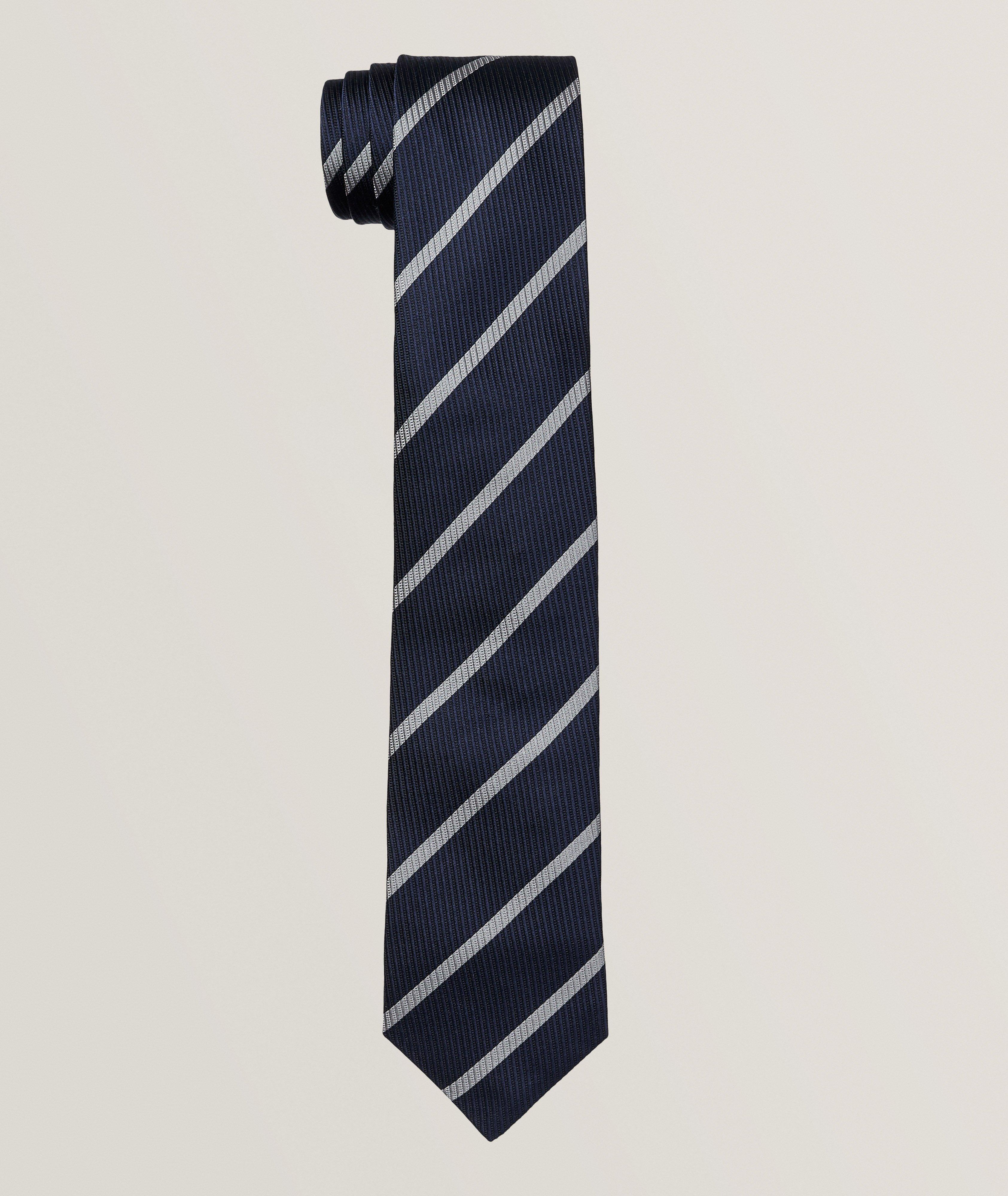 Stripe Silk Tie  image 0